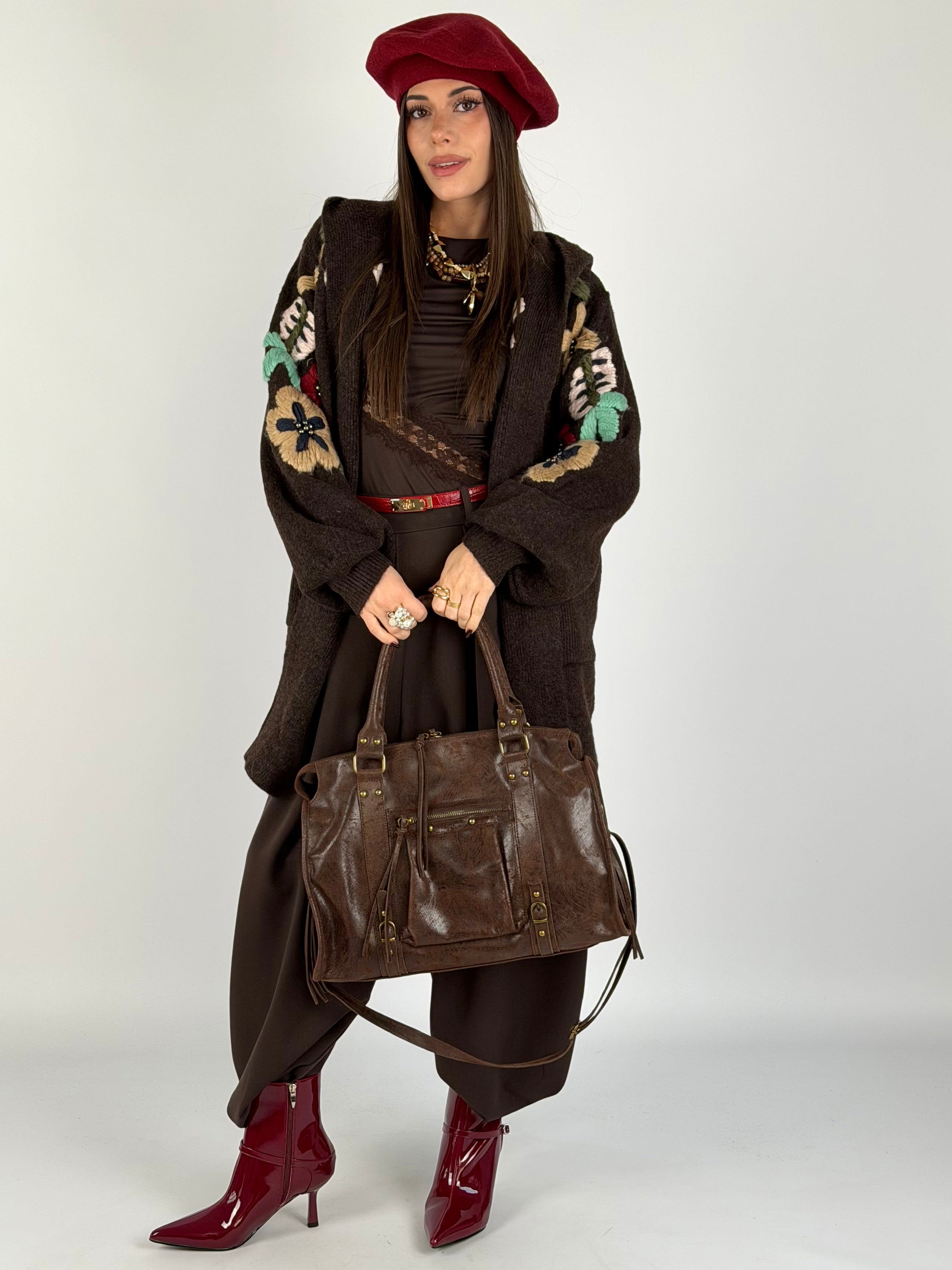 Cardigan Flora moro