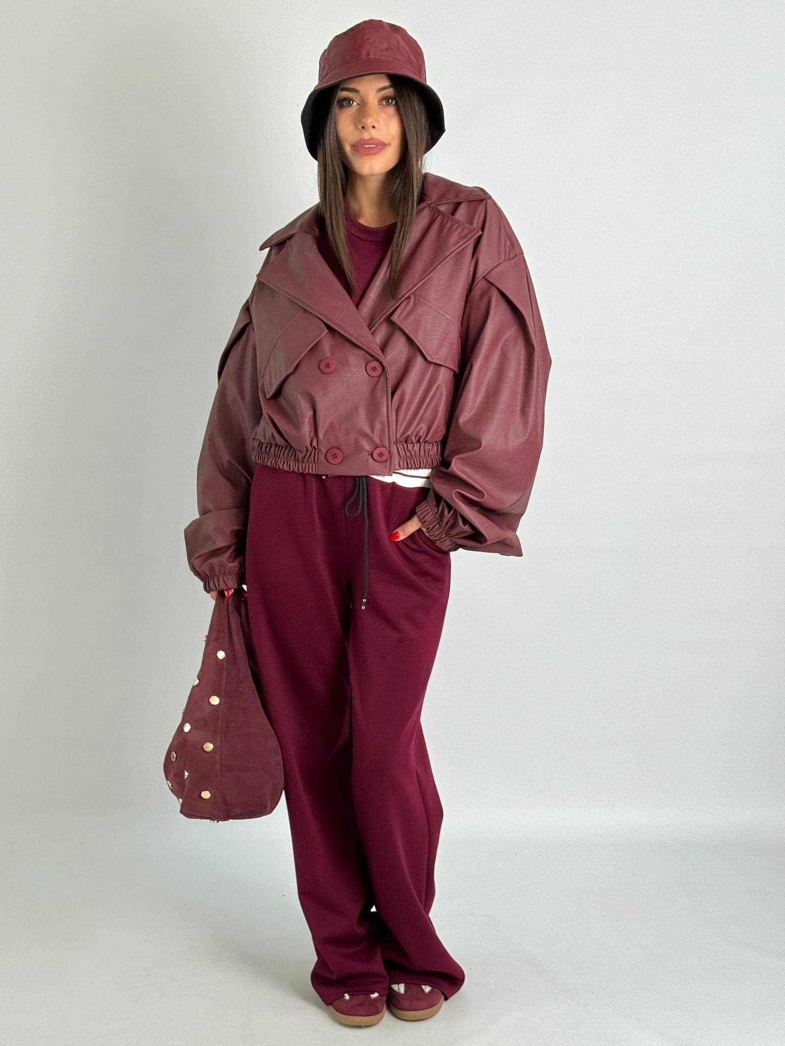 Bomber Olga bordeaux