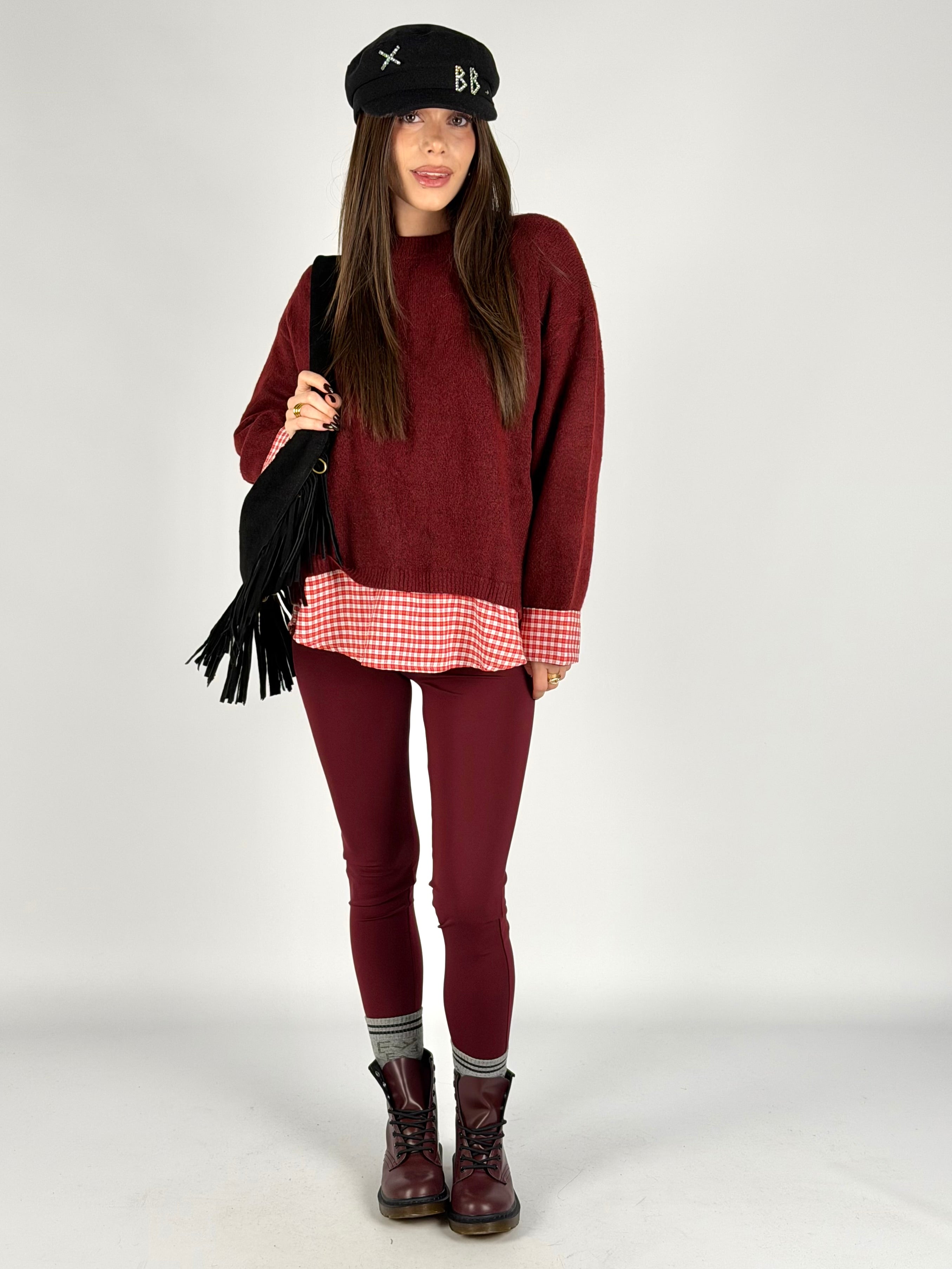 Leggins Margot bordeaux