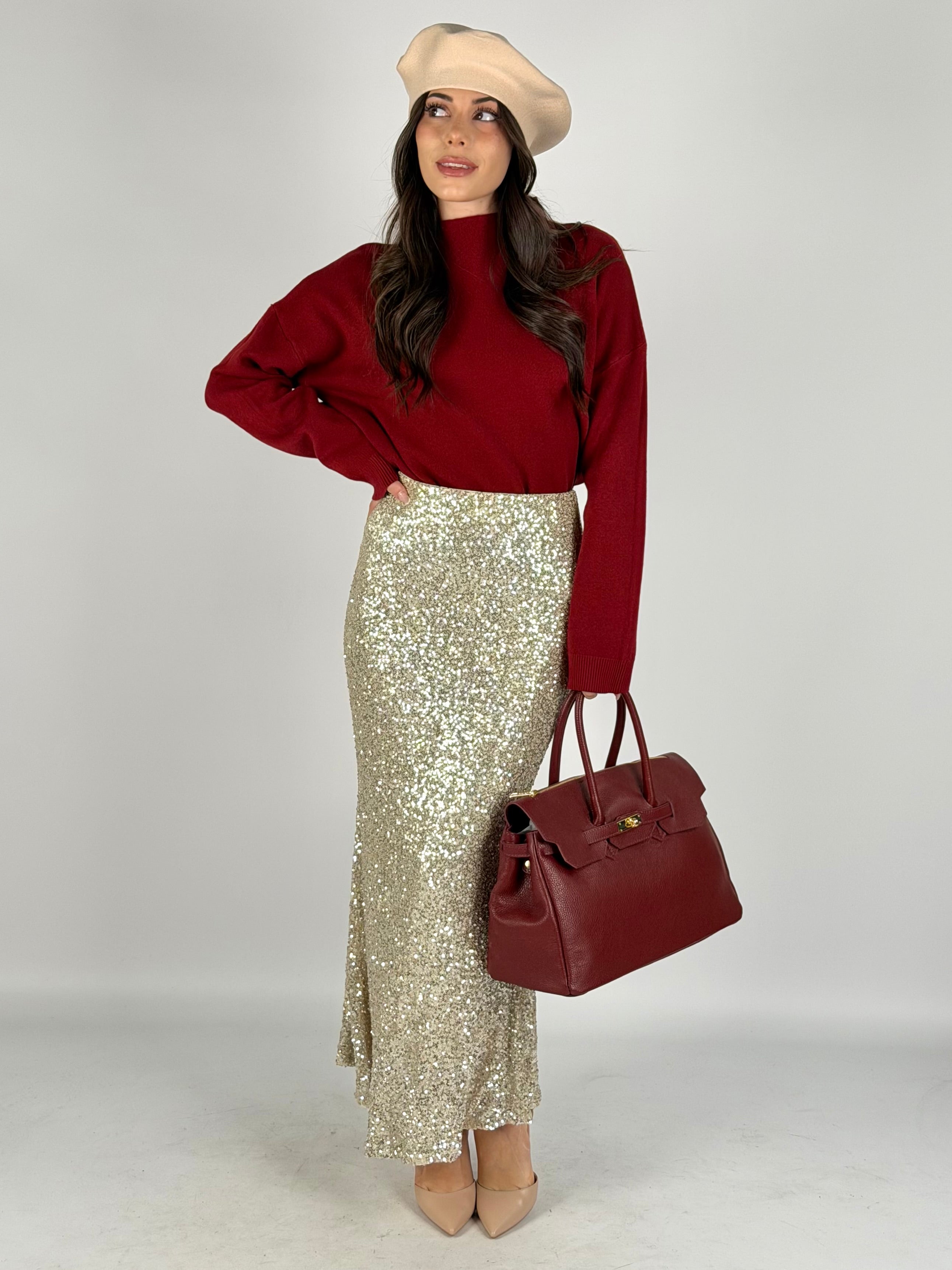 Maglia snow bordeaux