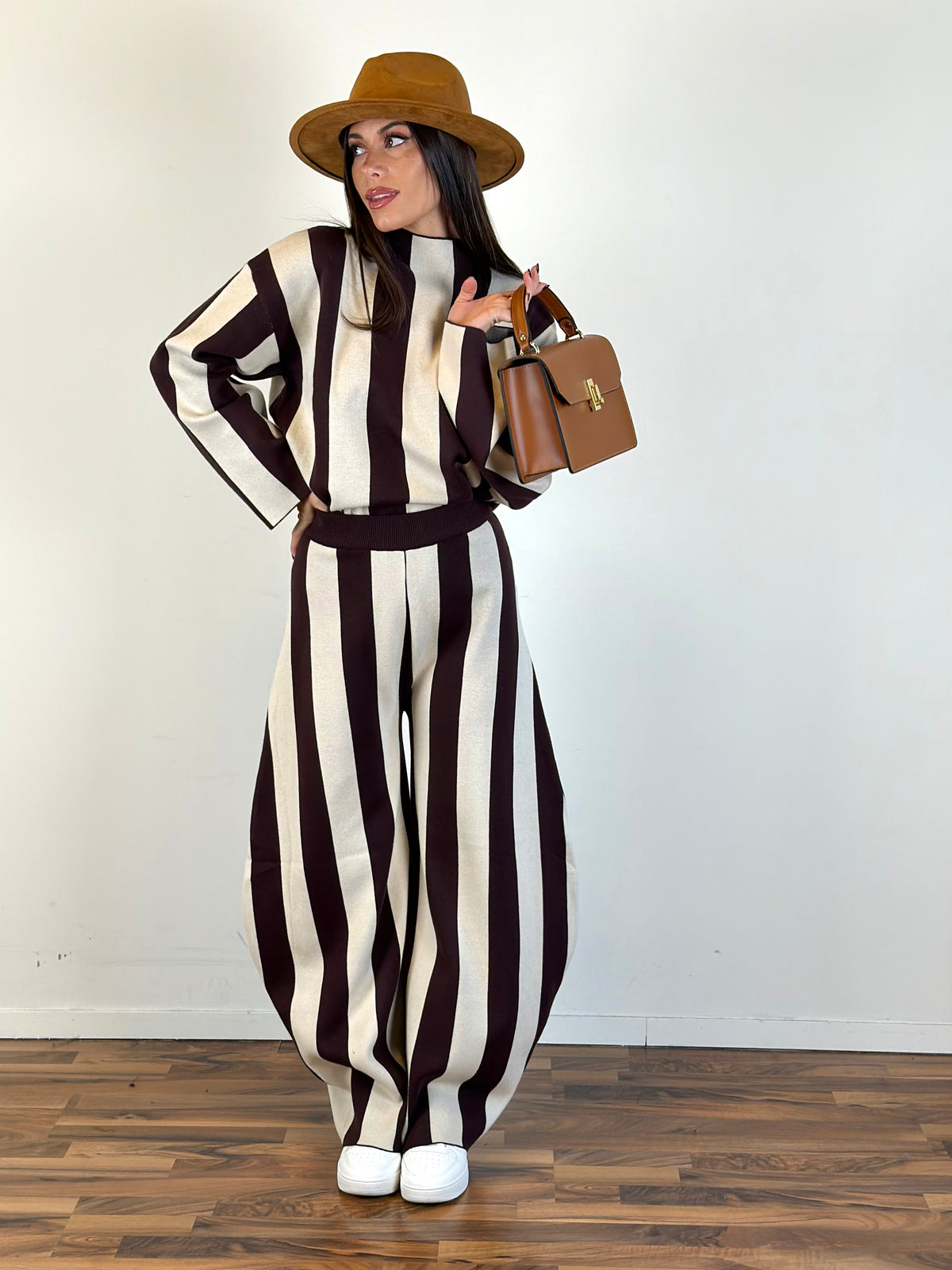 Pantalone tuta Zebra moro/panna
