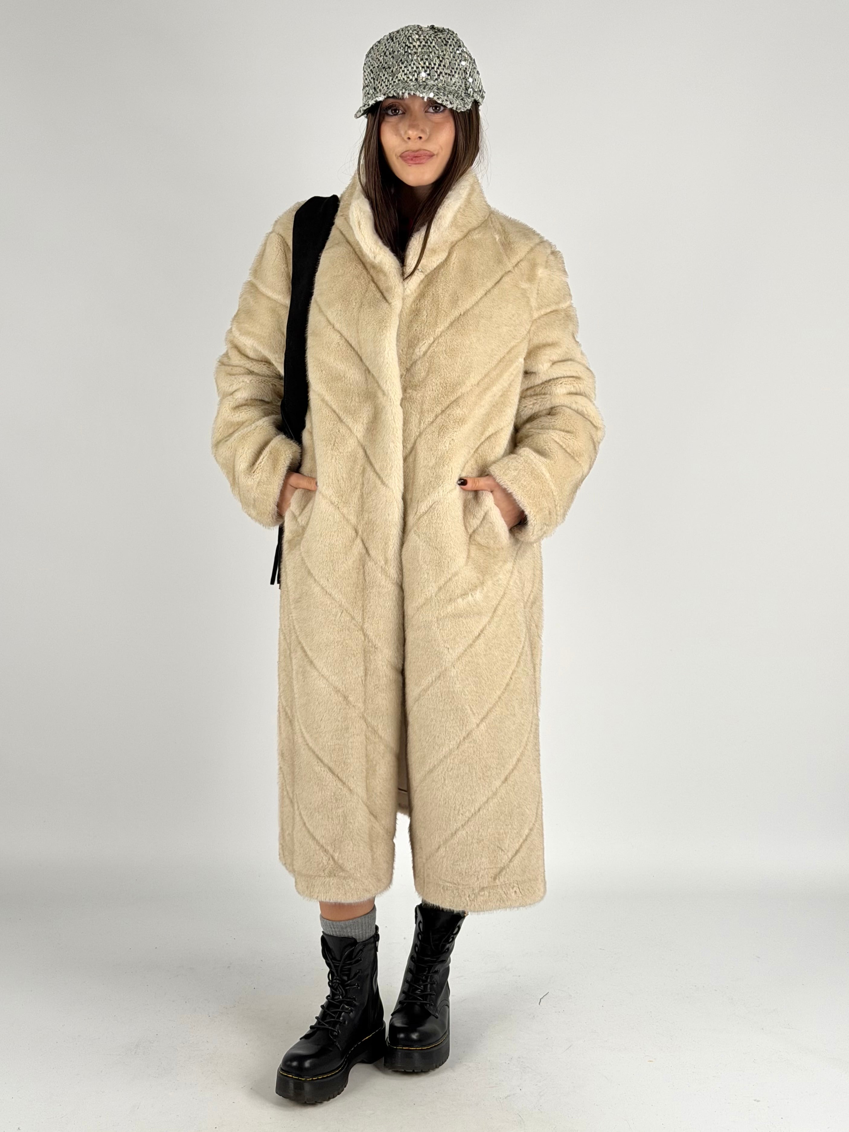 Pelliccia Asia beige