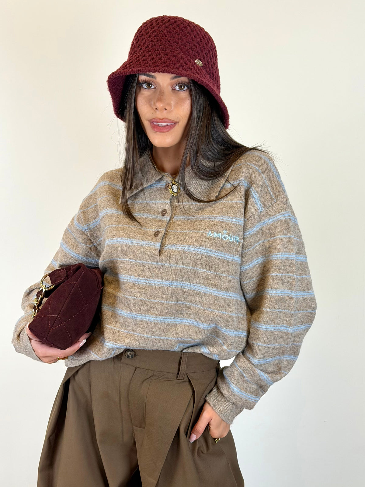 Maglia old school beige