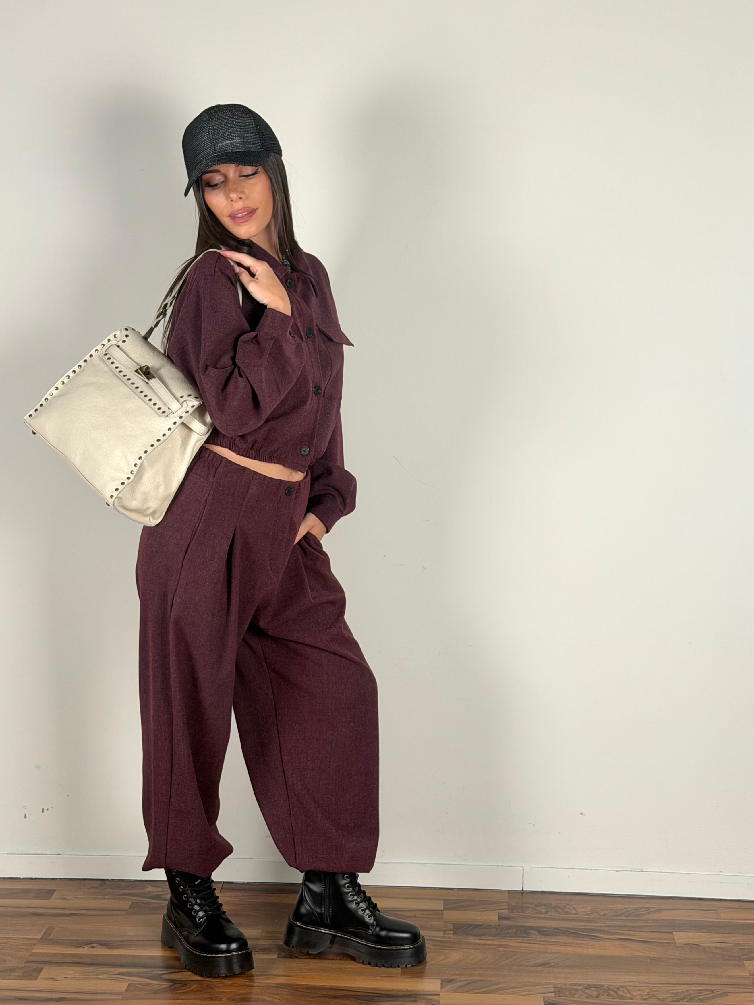 Pantalone completo Trix bordeaux