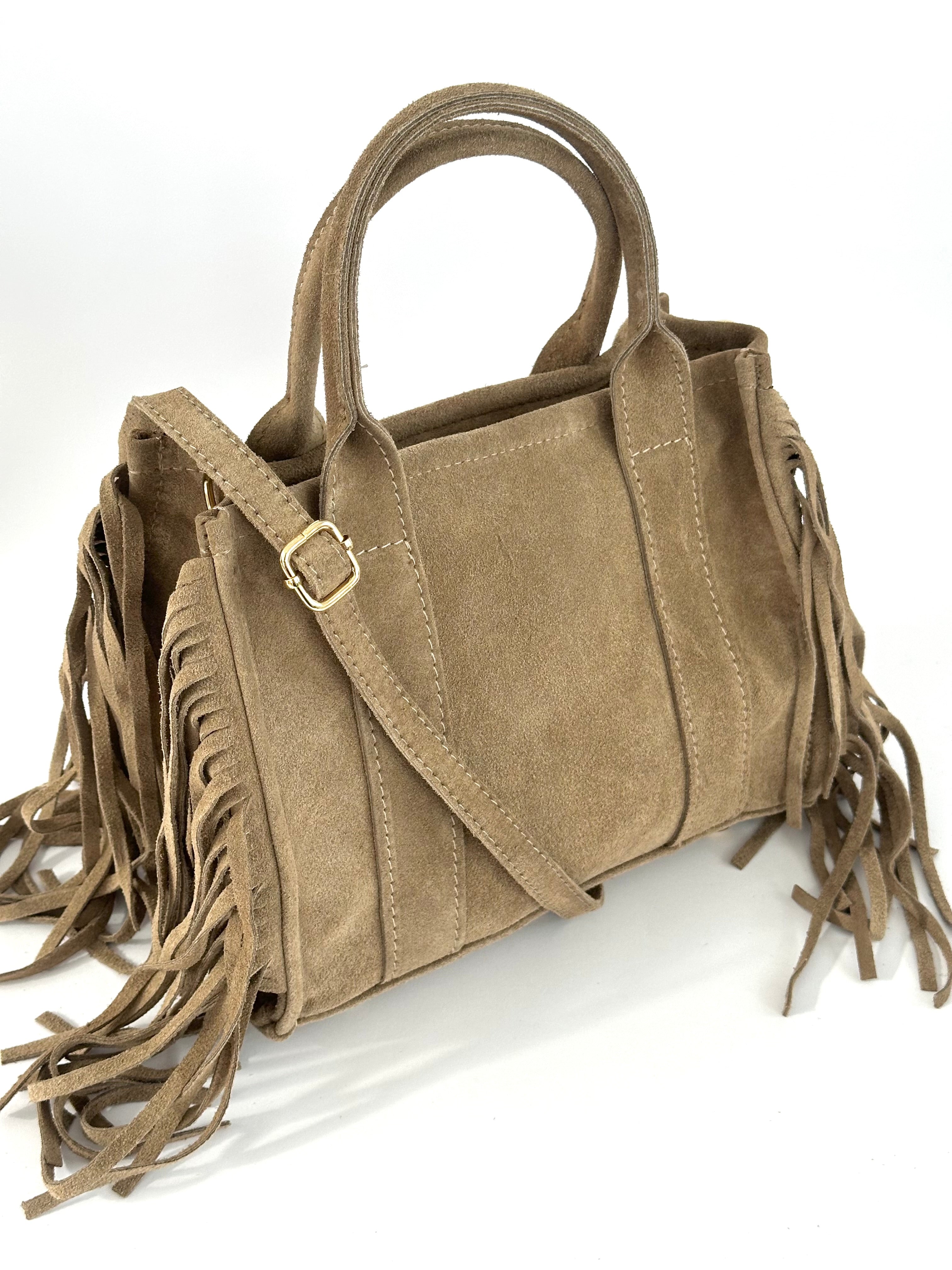 TOTE BAG in camoscio