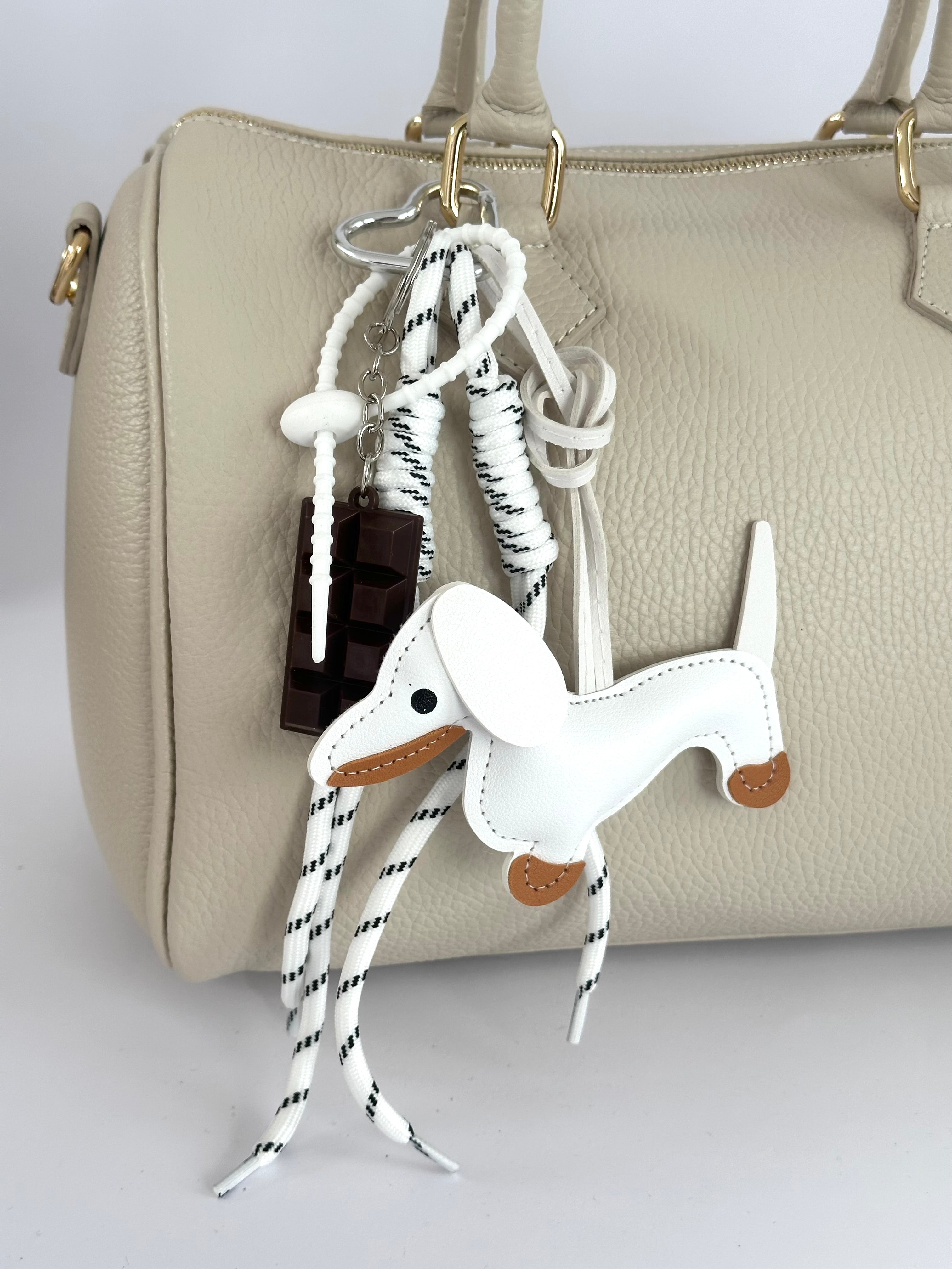 Ciondolo borsa dogghy bianco