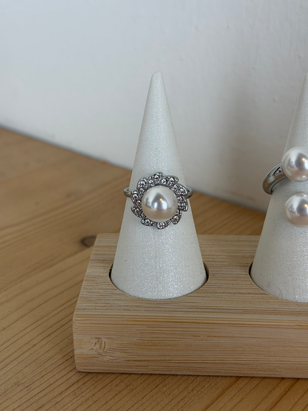 Anello fiore - collezione perla