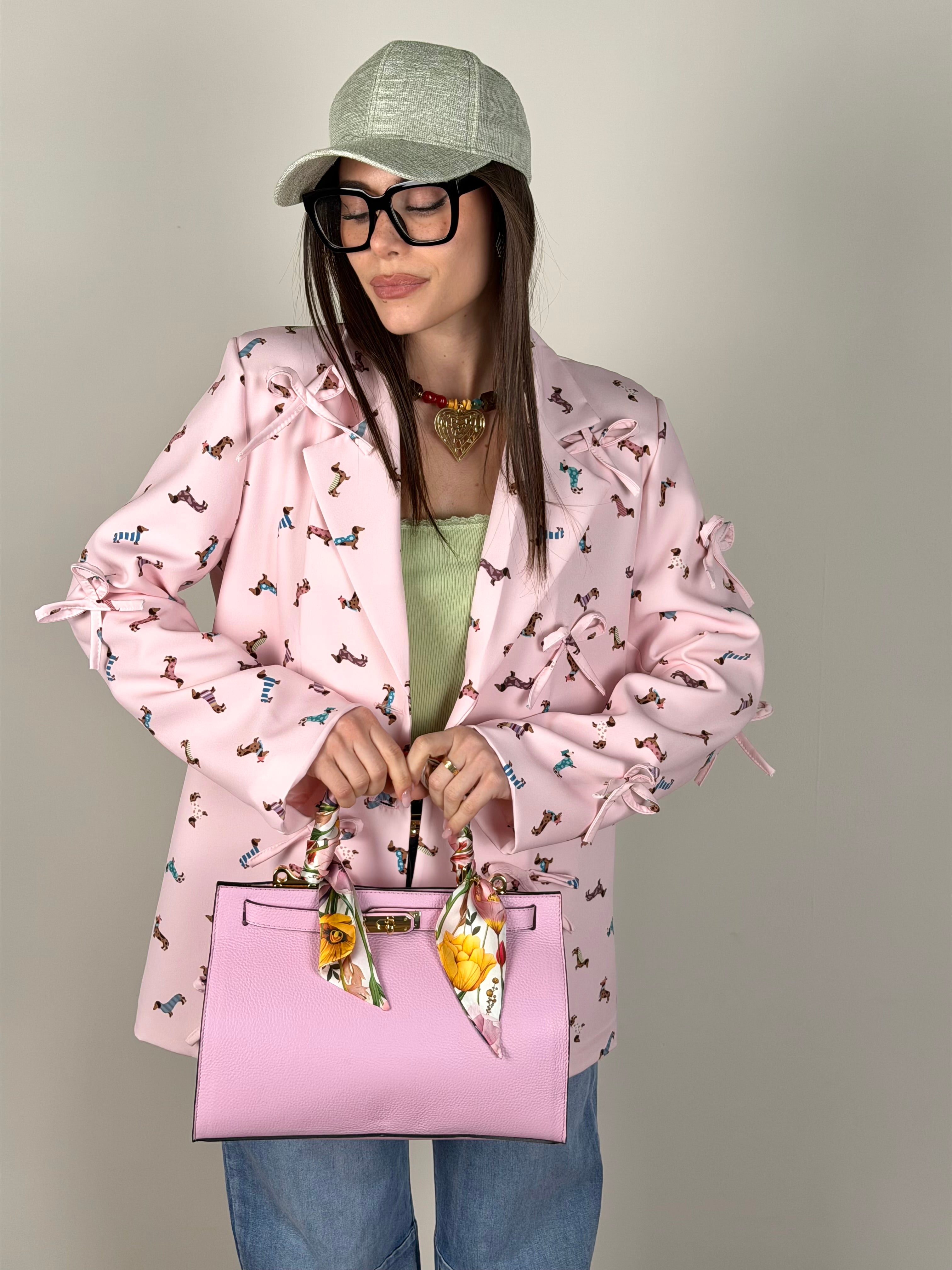 Giacca dog rosa