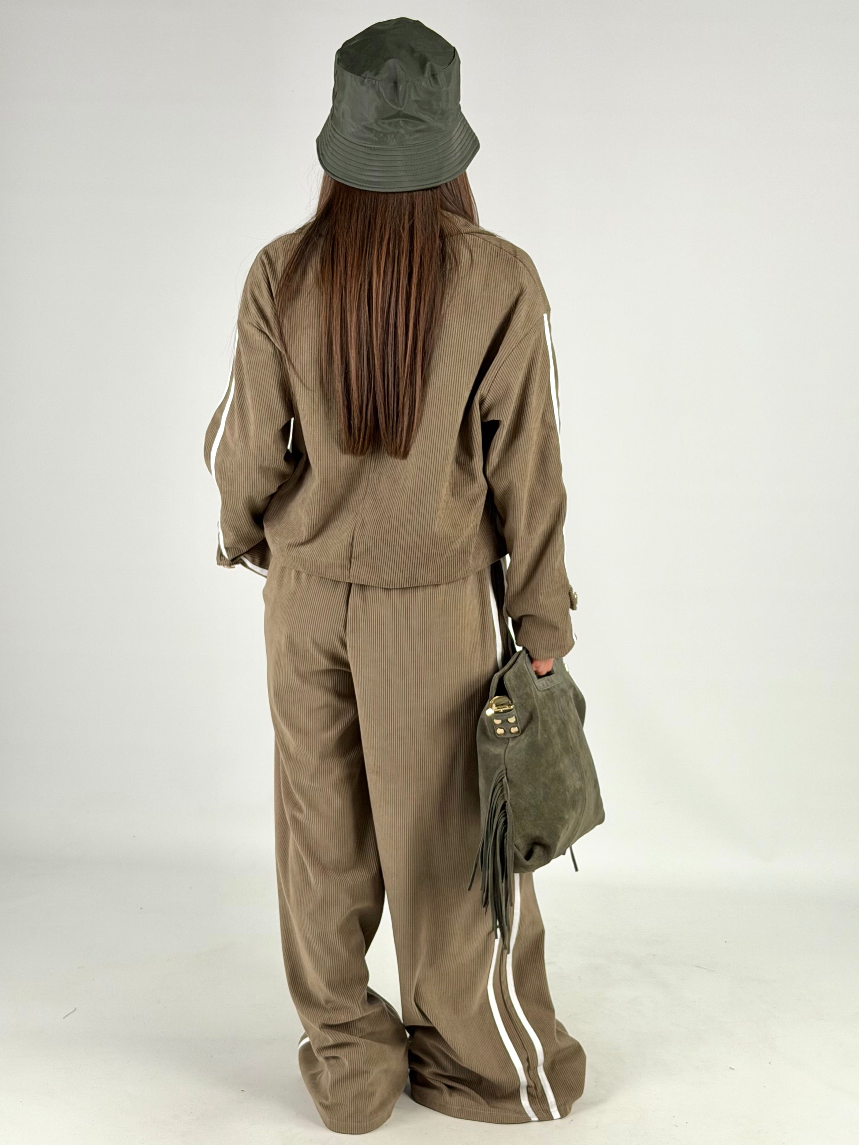 Completo Adi velluto beige