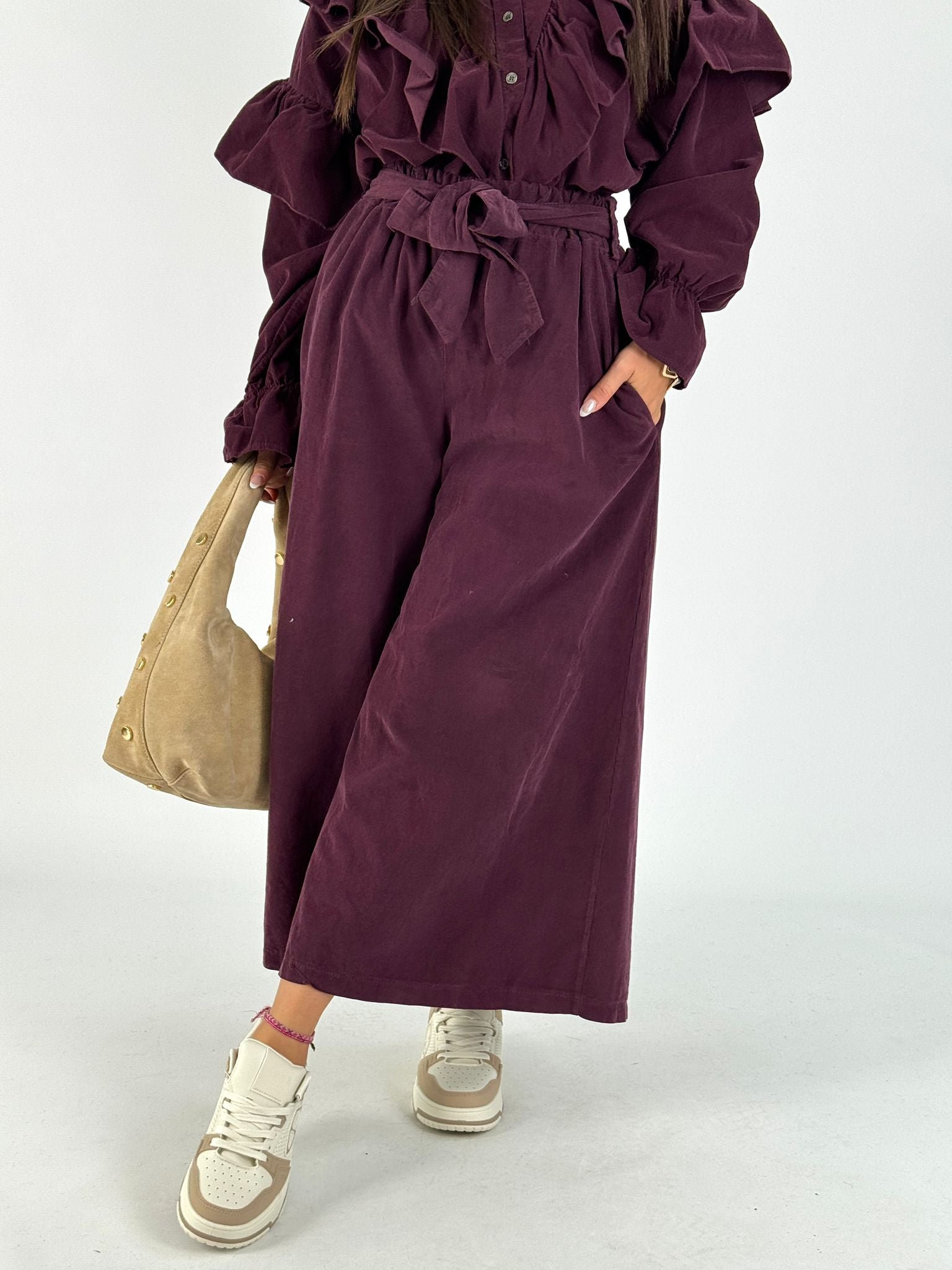 Pantalone valencia prugna