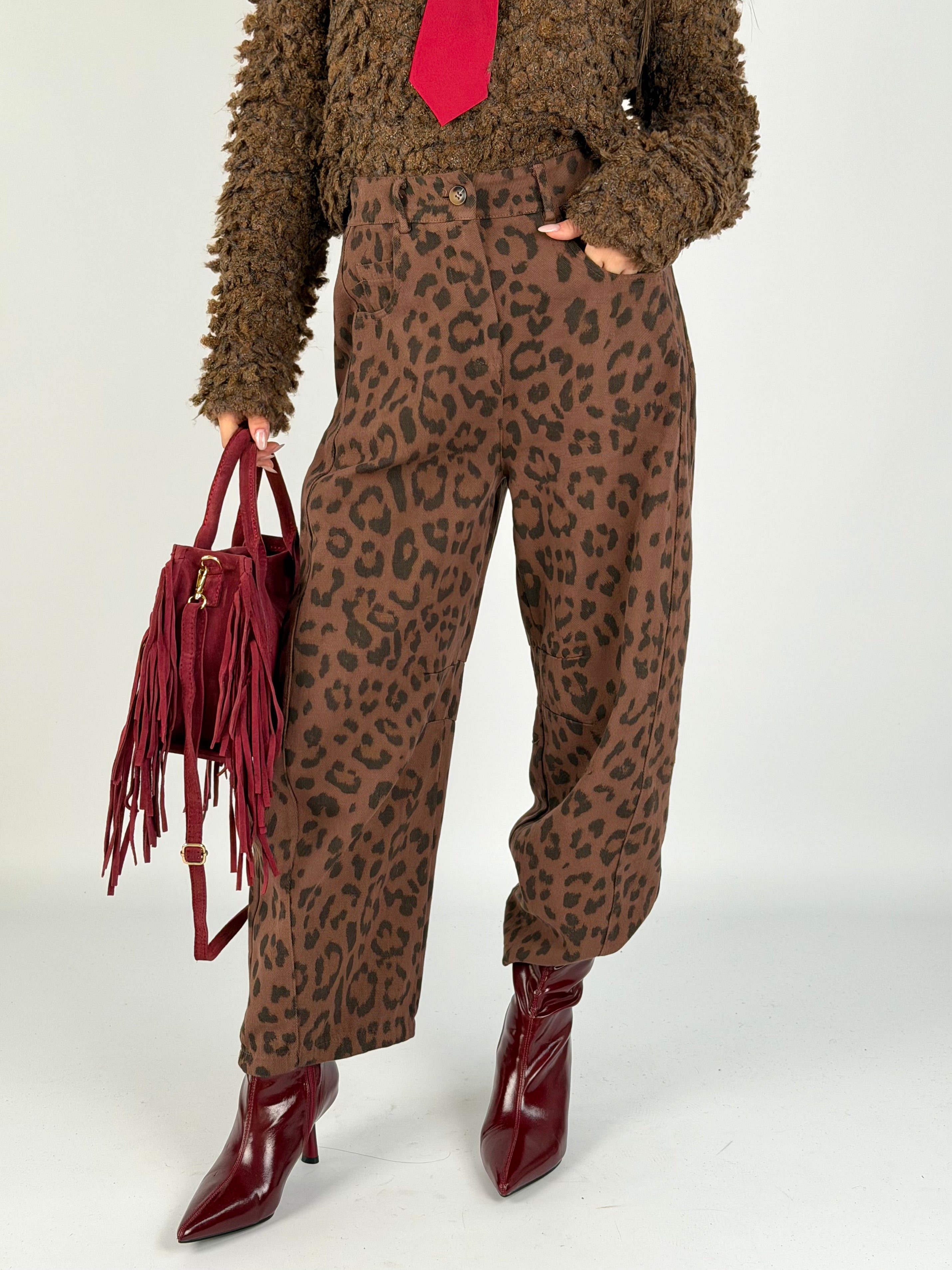 Pantalone Leopard moro
