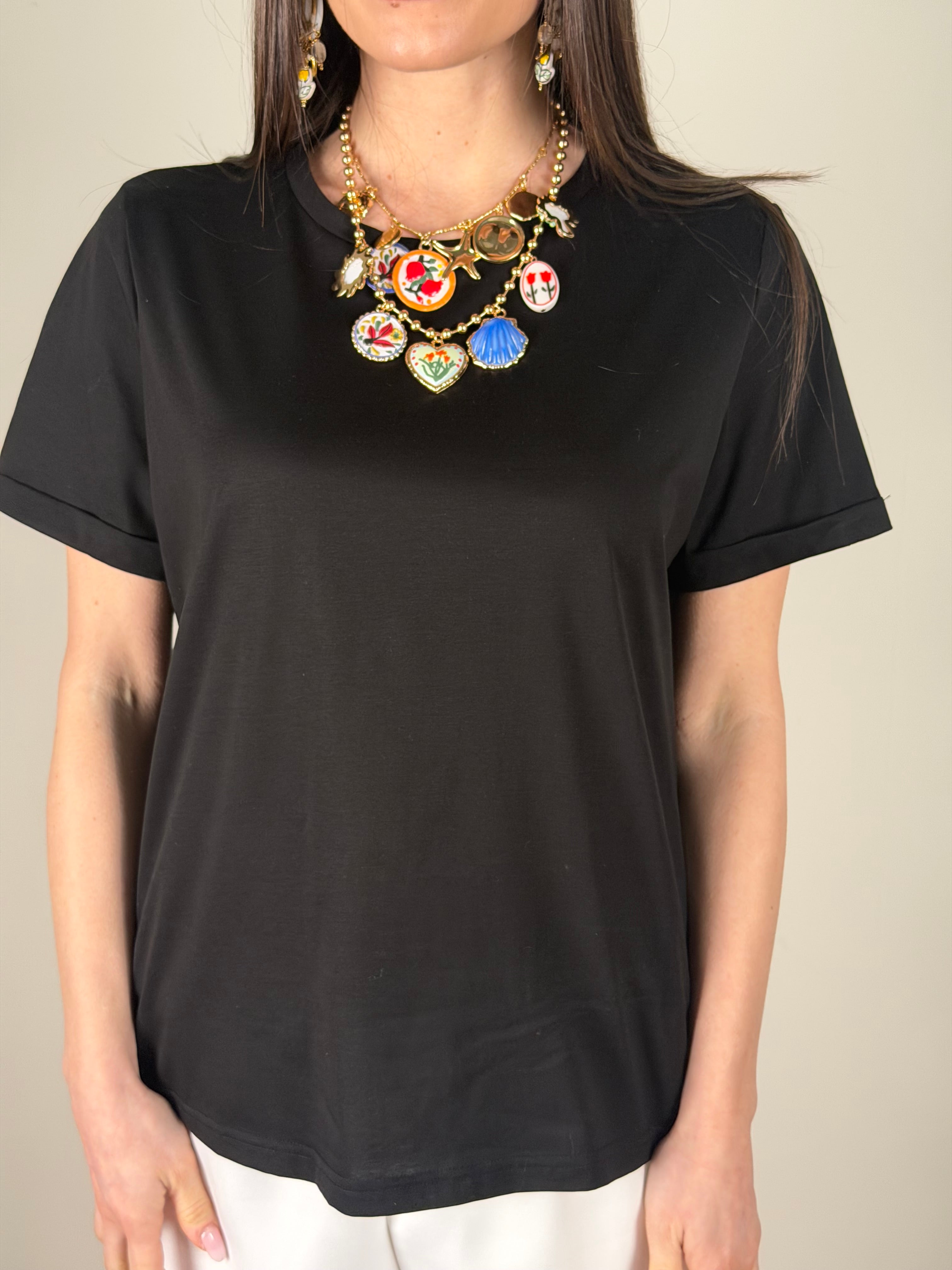 T-shirt Loft nera