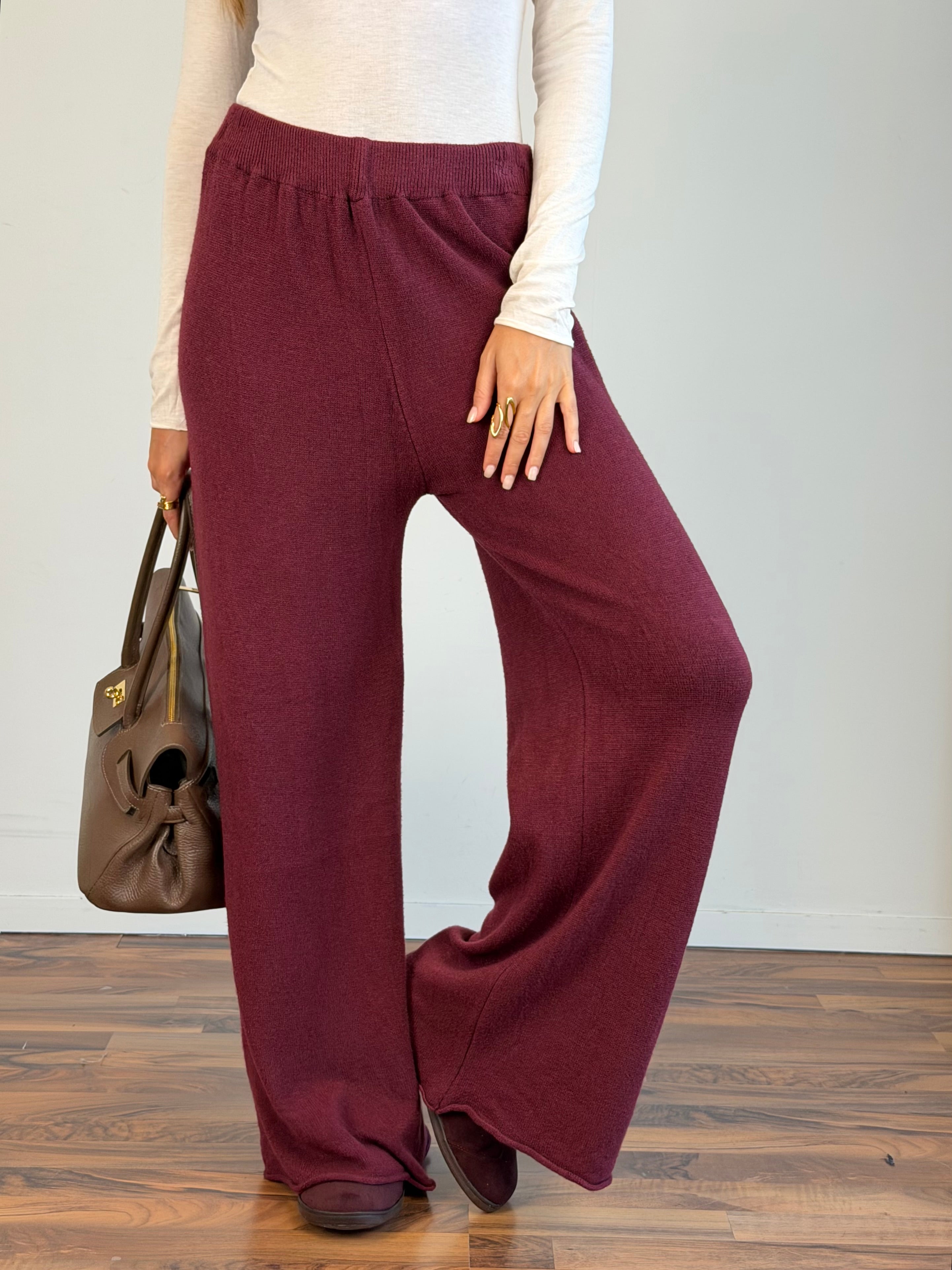 Pantalone tuta Sheila bordeaux