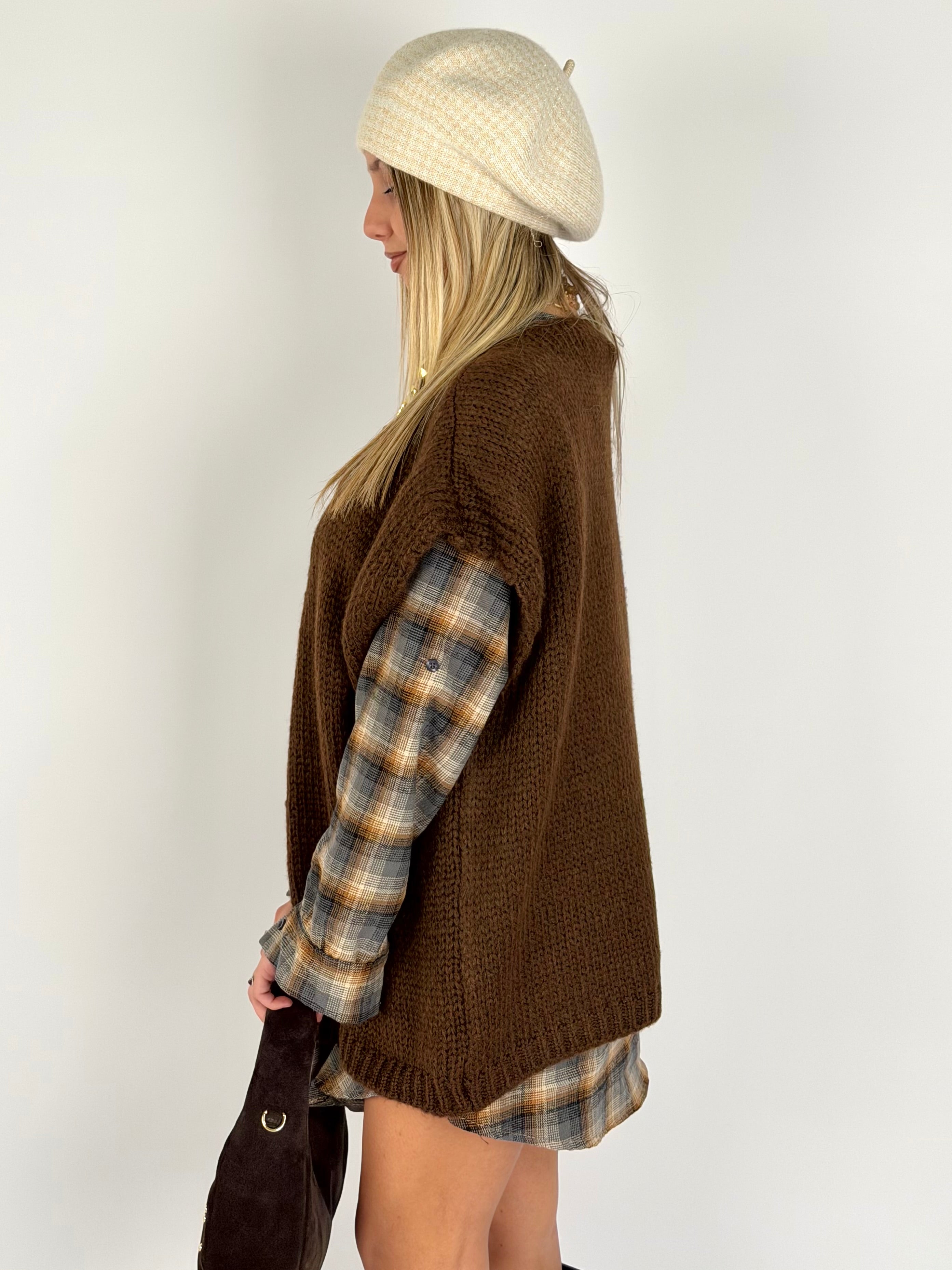 Smanicato + sciarpa Moro