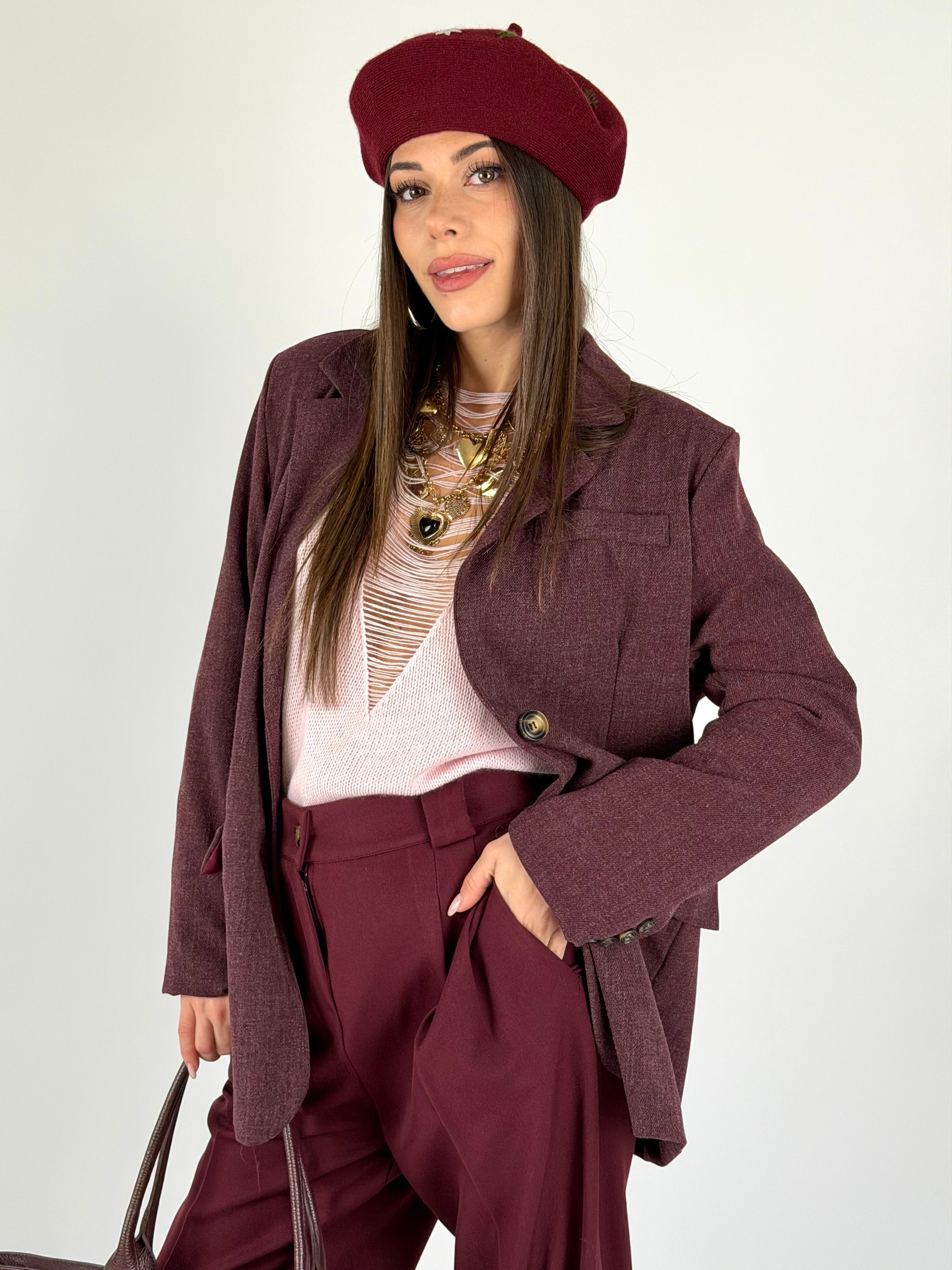 Giacca Tayler bordeaux