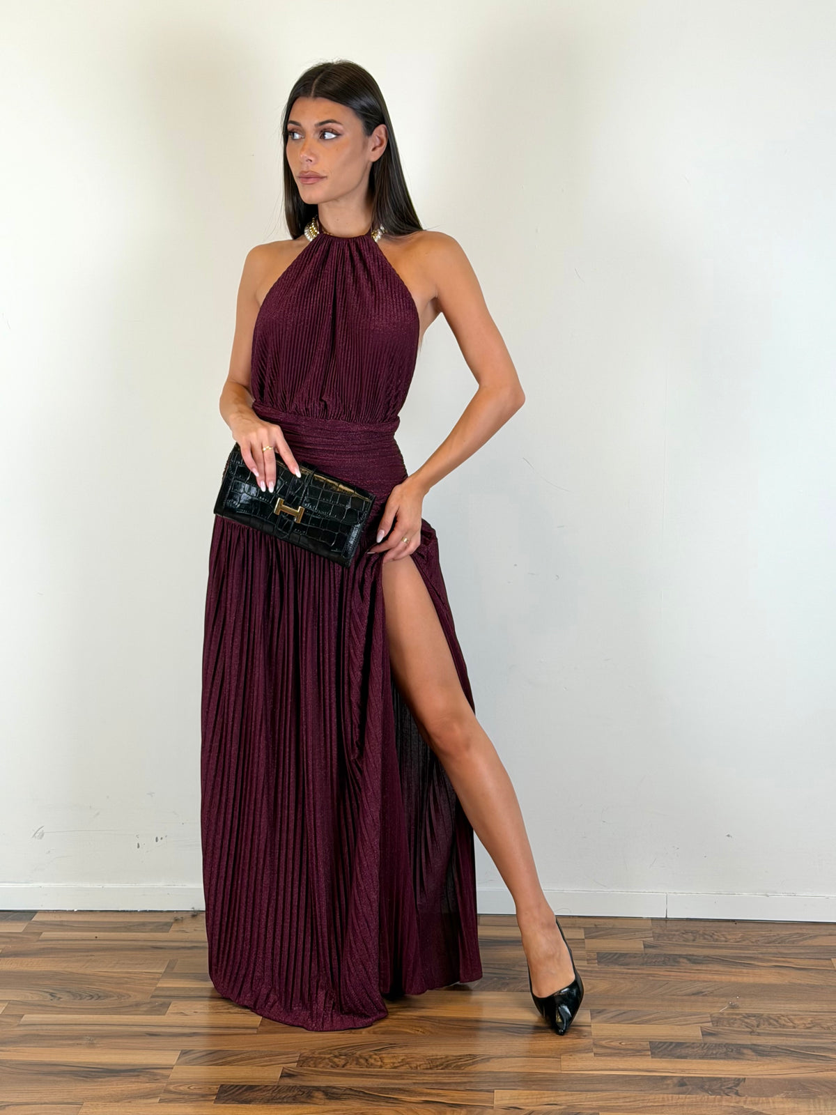 Abito Elegant Night bordeaux