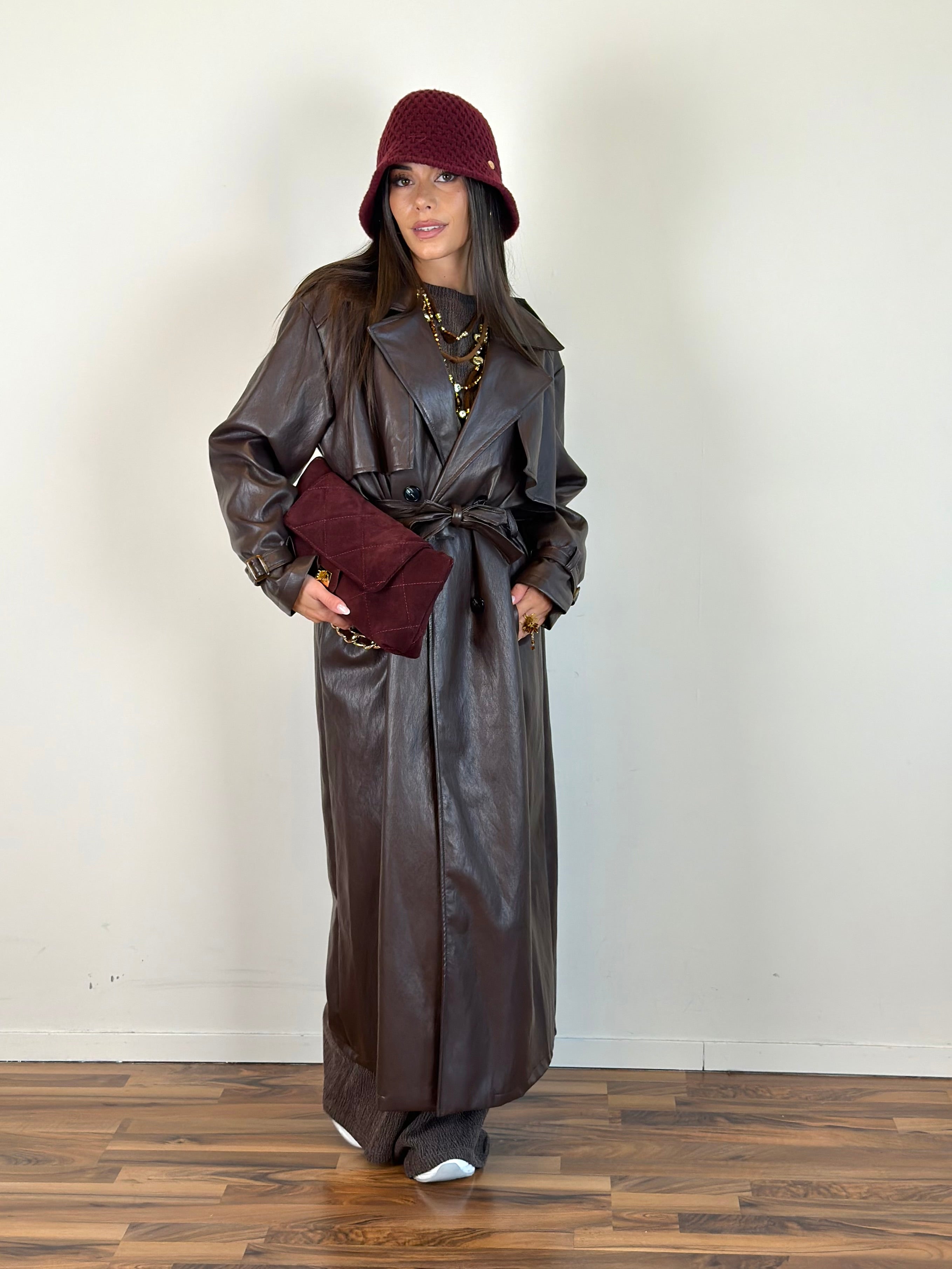 Trench ecopelle Selly moro