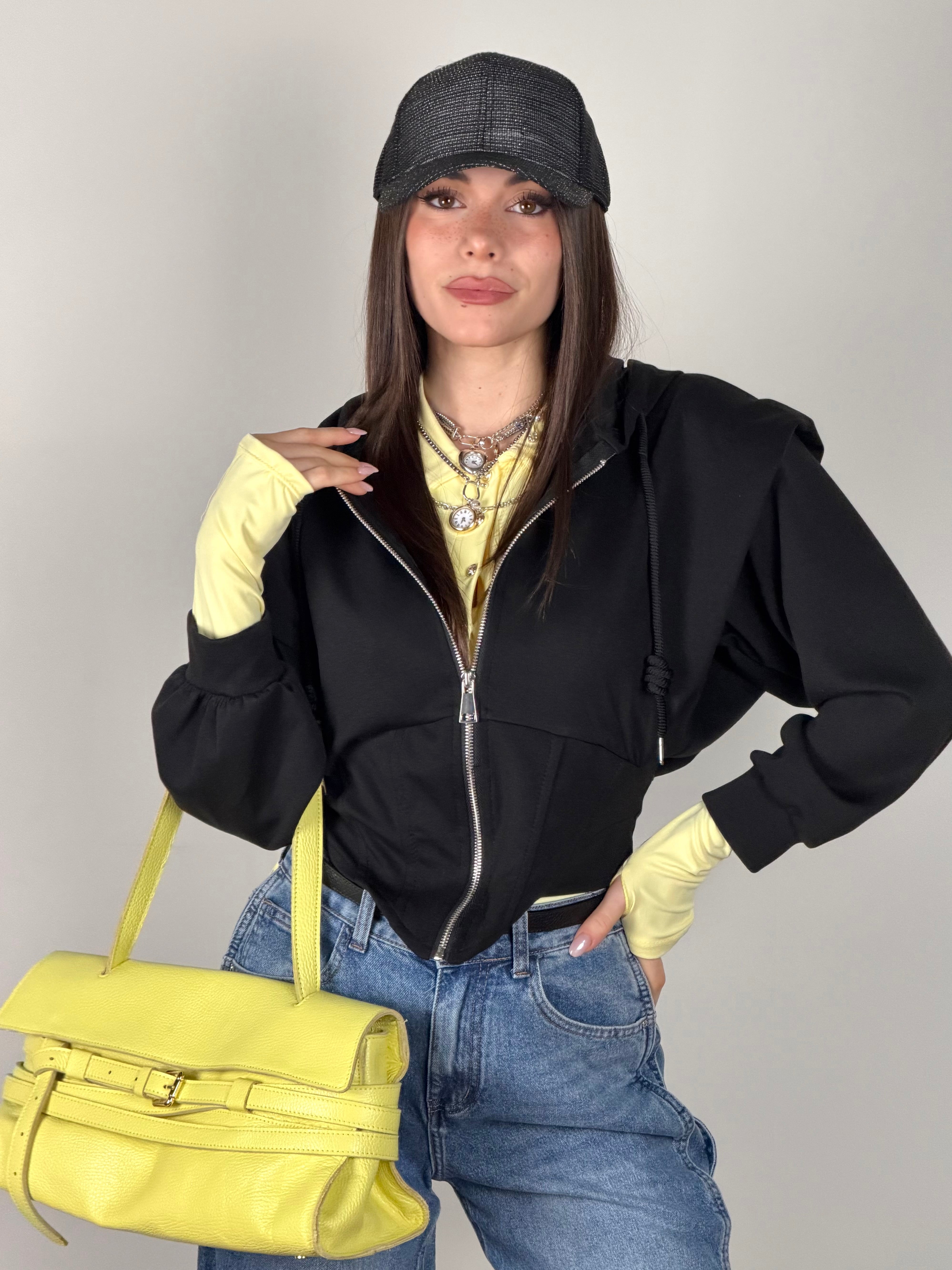 Felpa Rubacuori nera