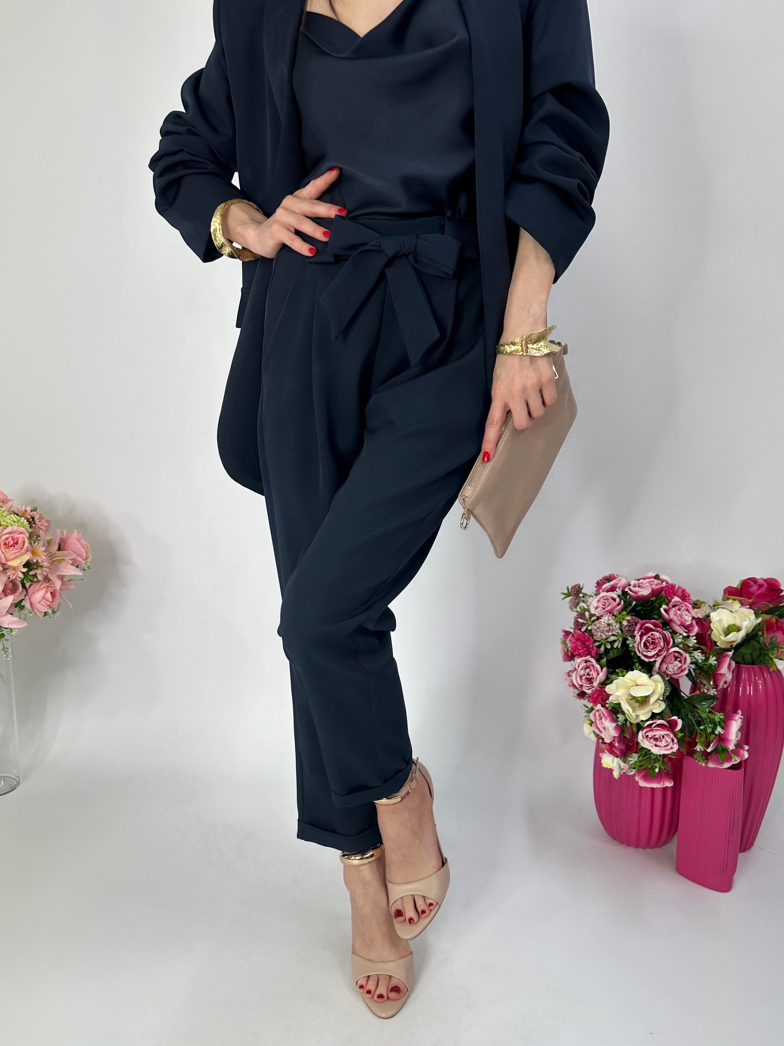 Pantalone Mon Amour blu notte