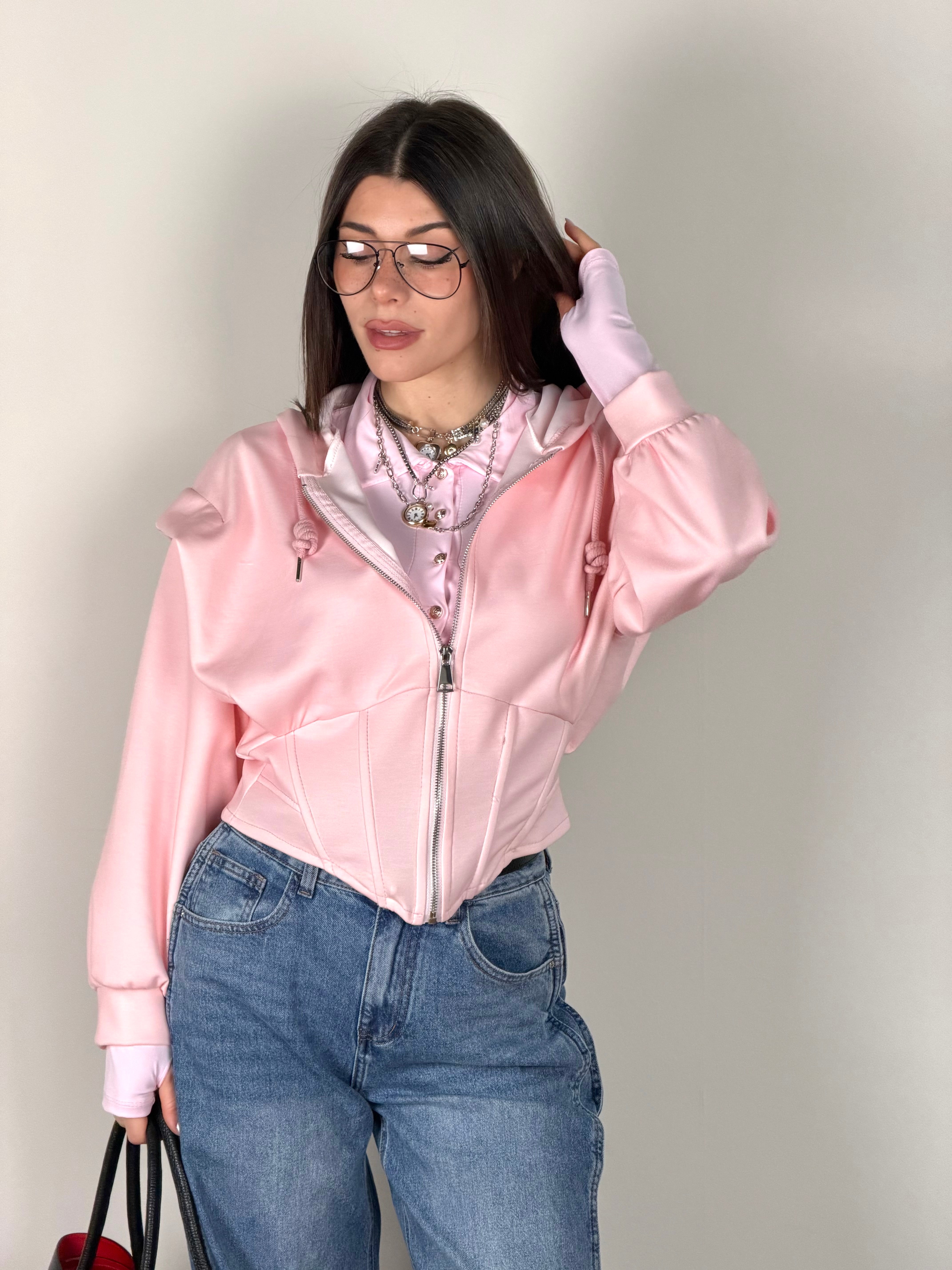 Felpa Rubacuori rosa