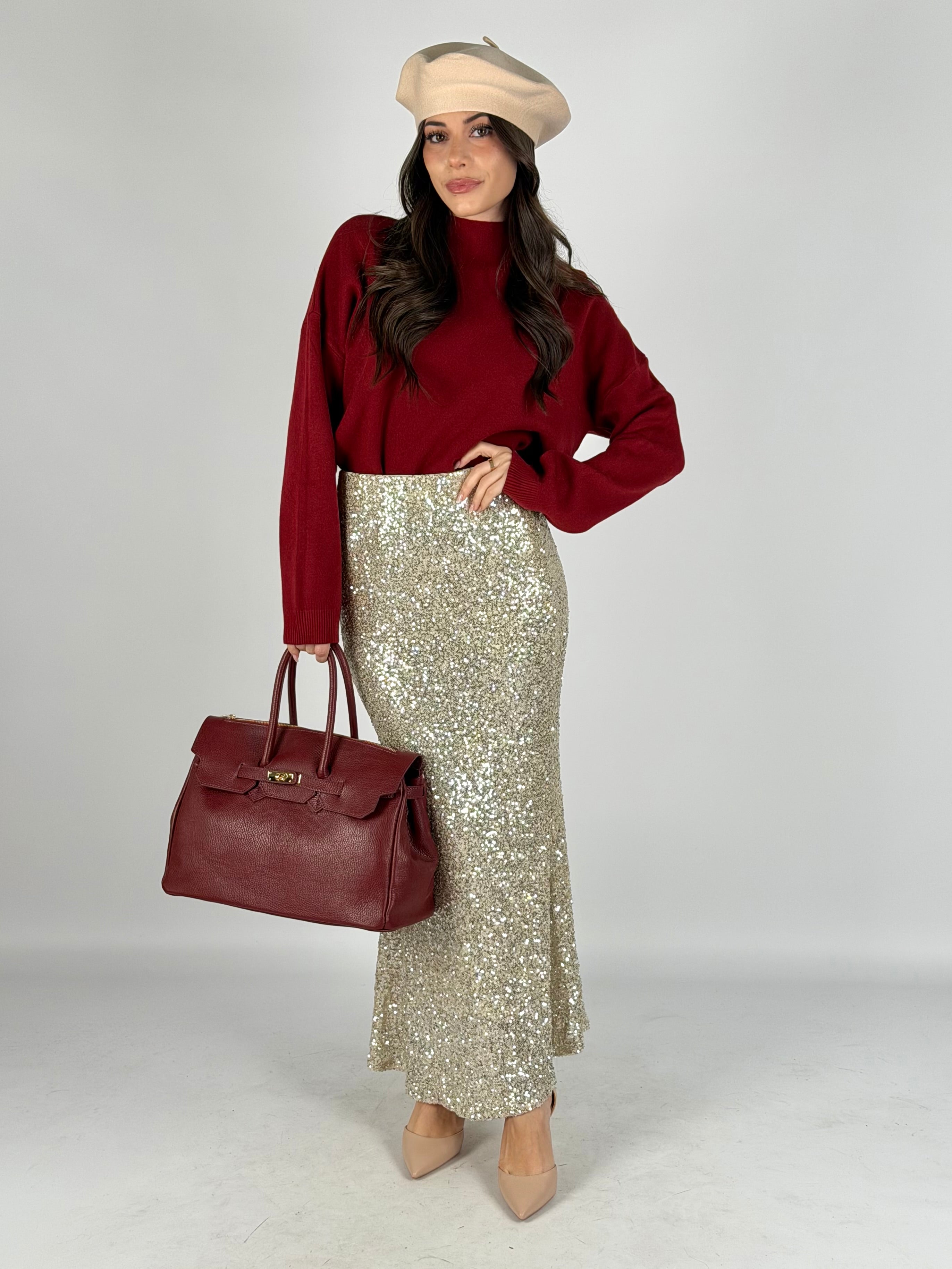 Maglia snow bordeaux