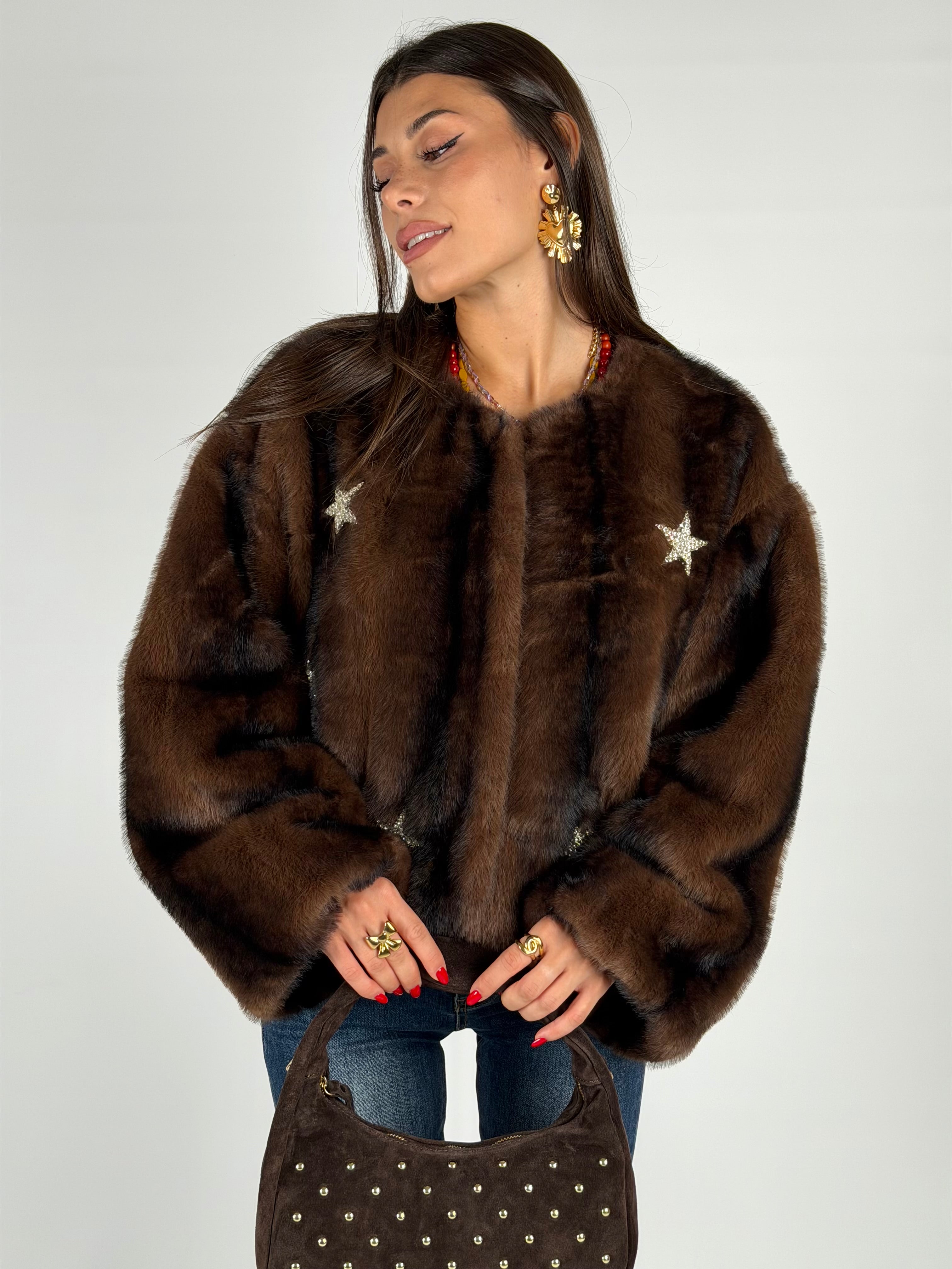 Pelliccia Stelle moro