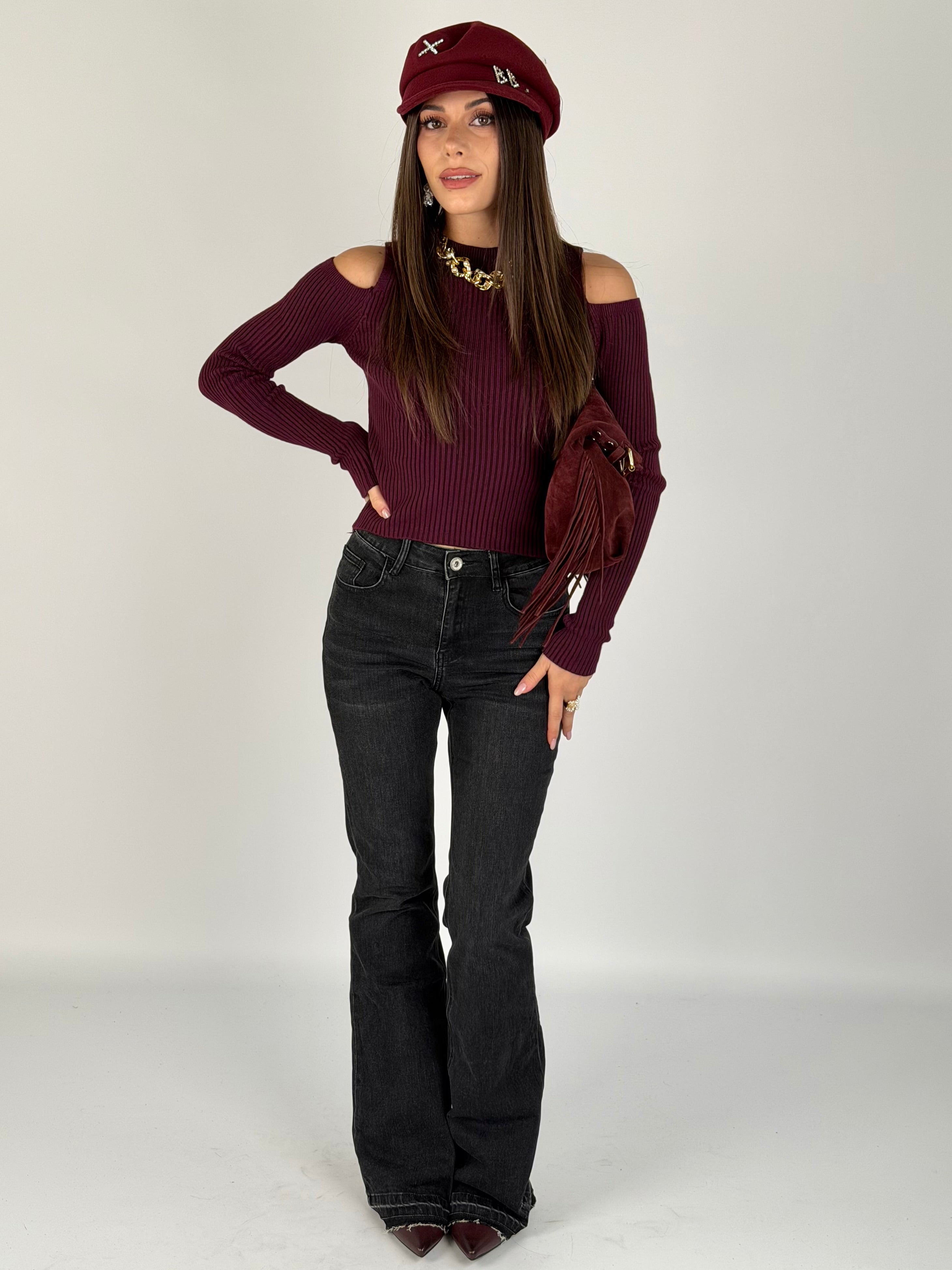 Maglia Lady D bordeaux