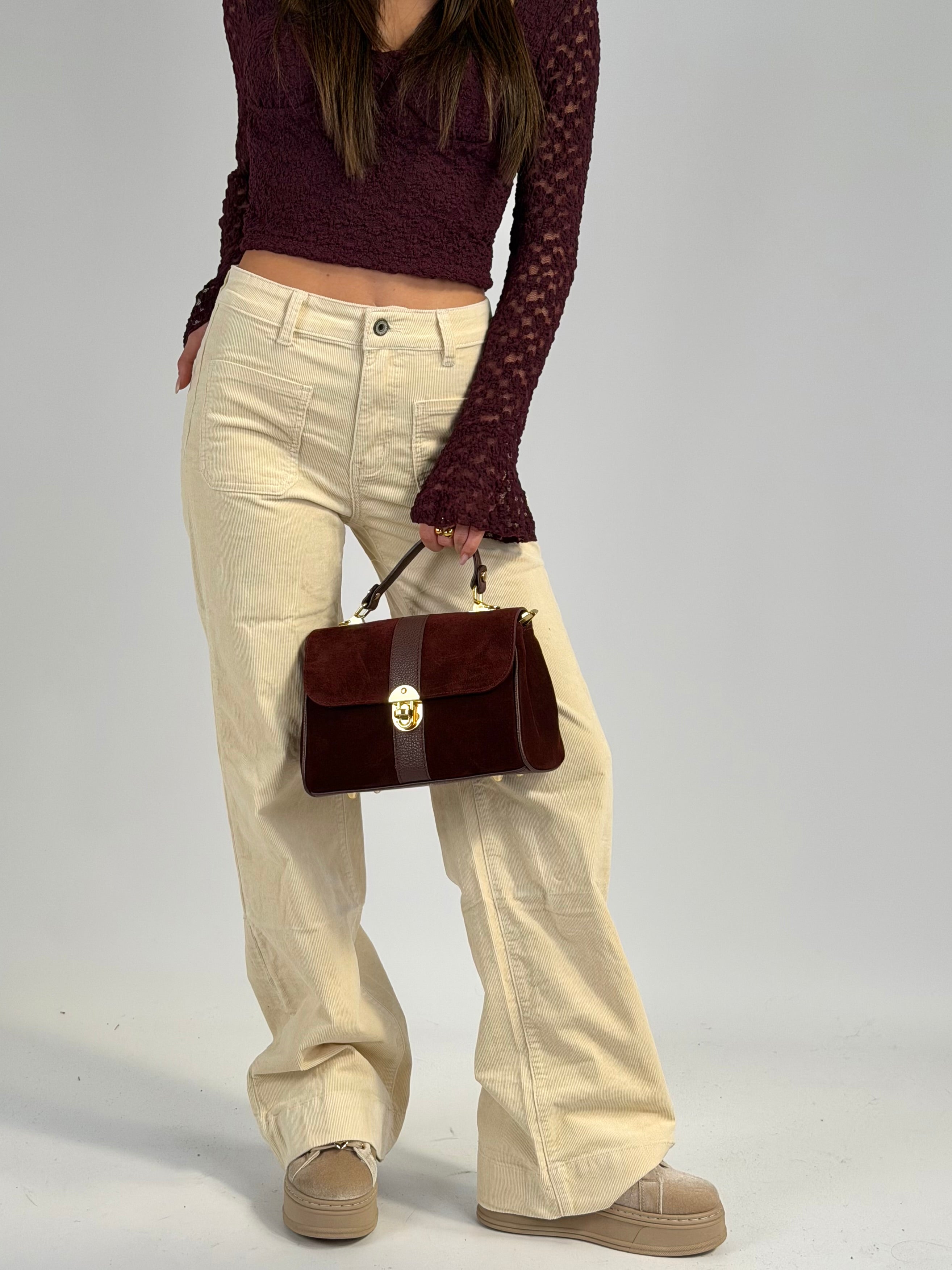 Pantalone velluto NEW COLLECTION beige