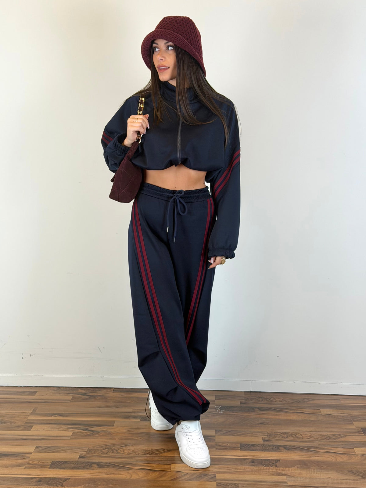 Felpa tuta Yasmine blu
