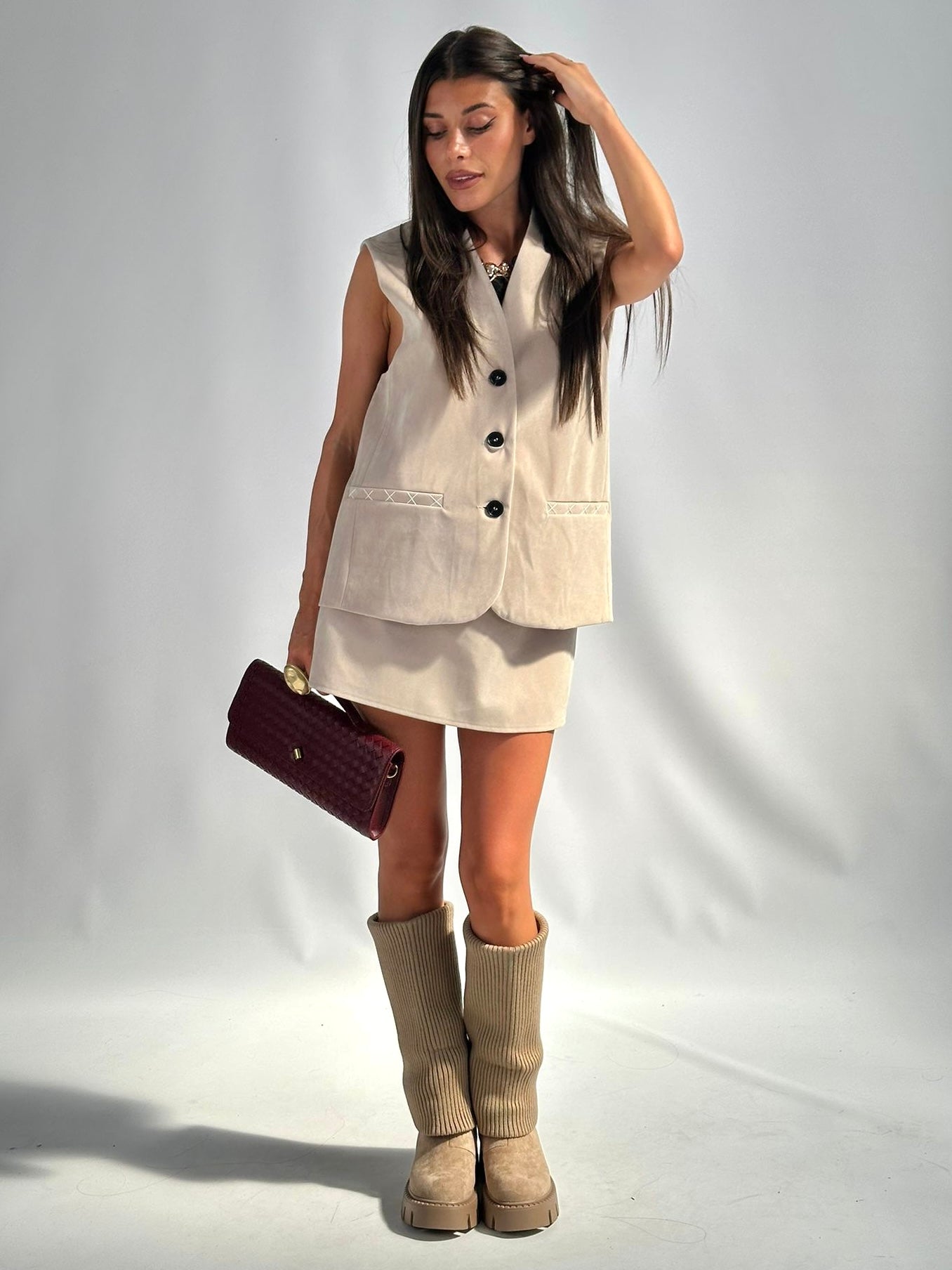 Pantagonna completo Dubai beige