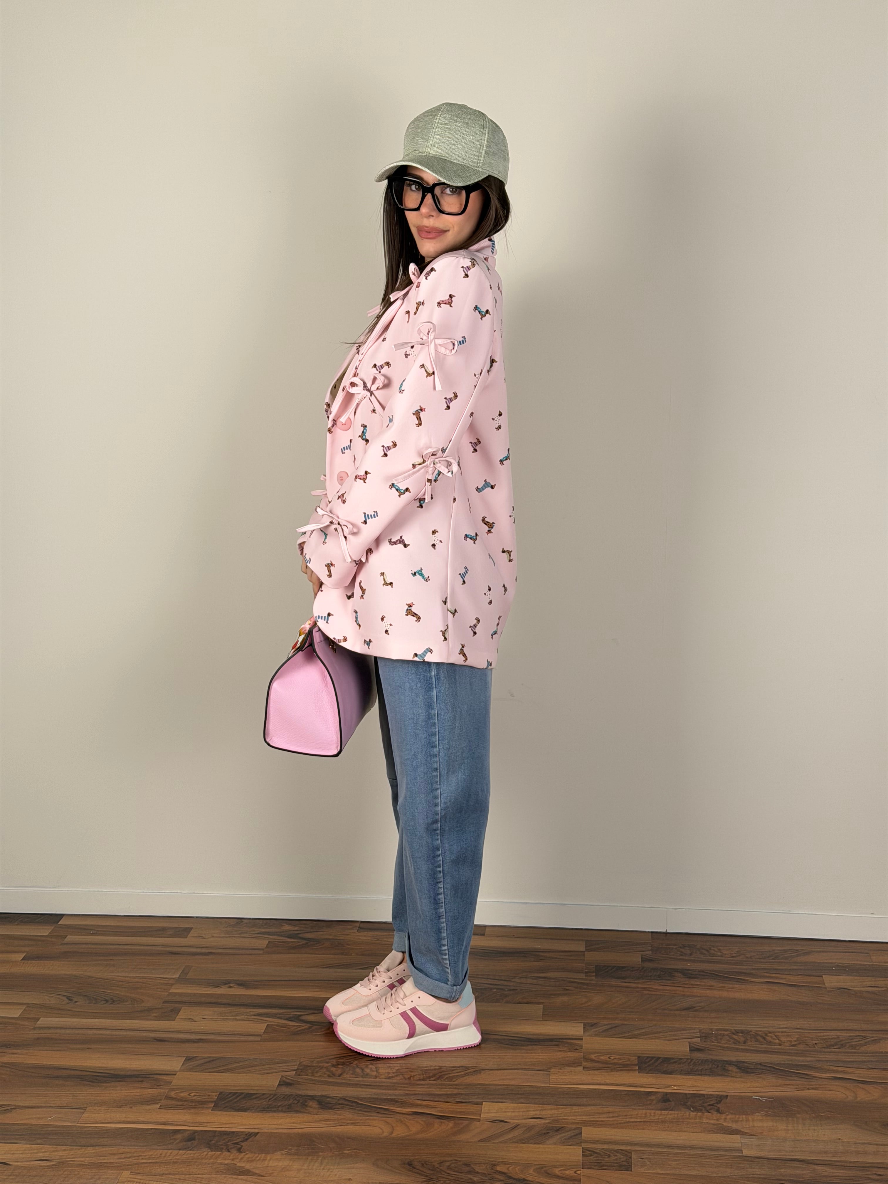 Giacca dog rosa