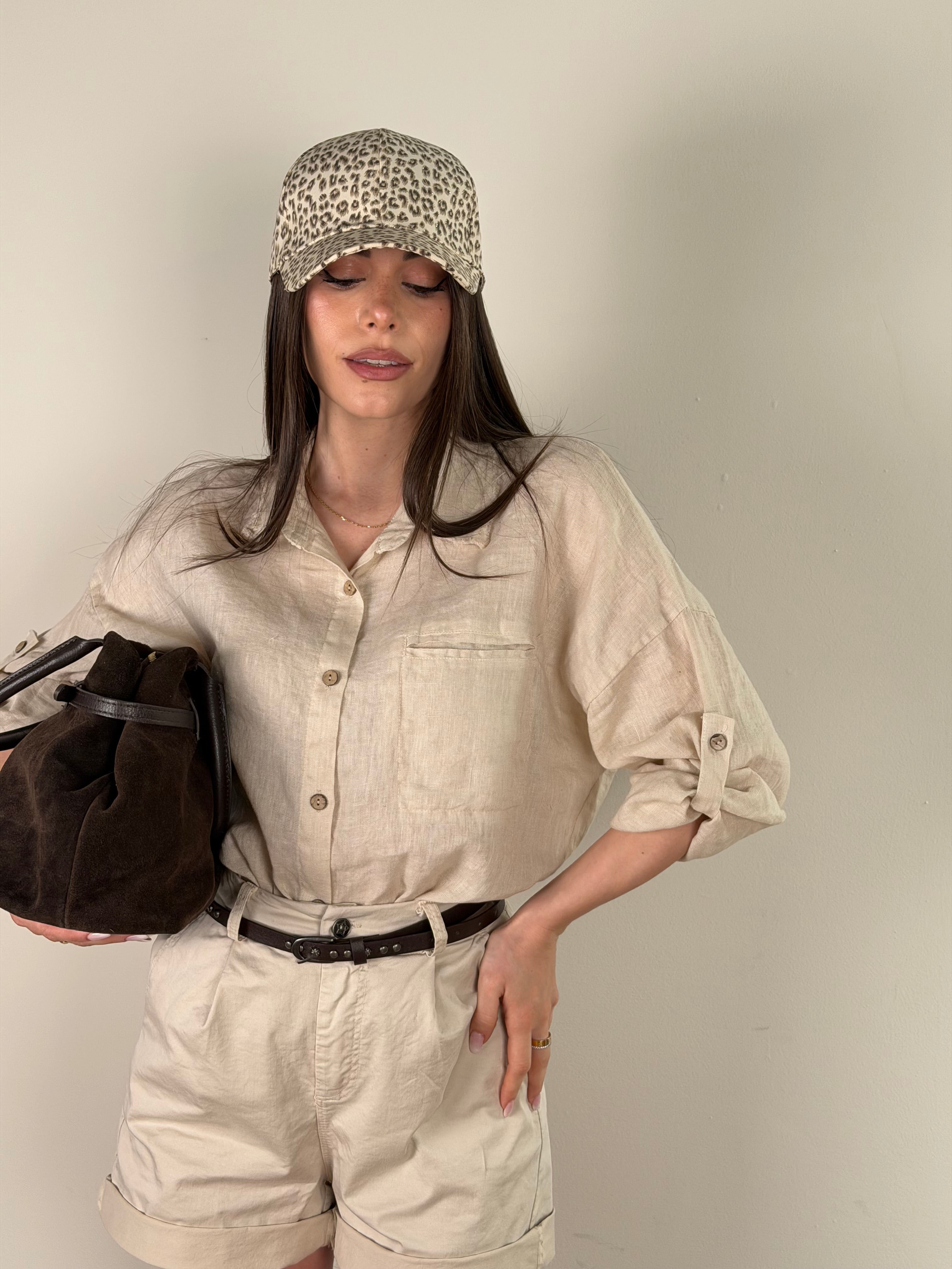 Camicia lino FRIDAY beige