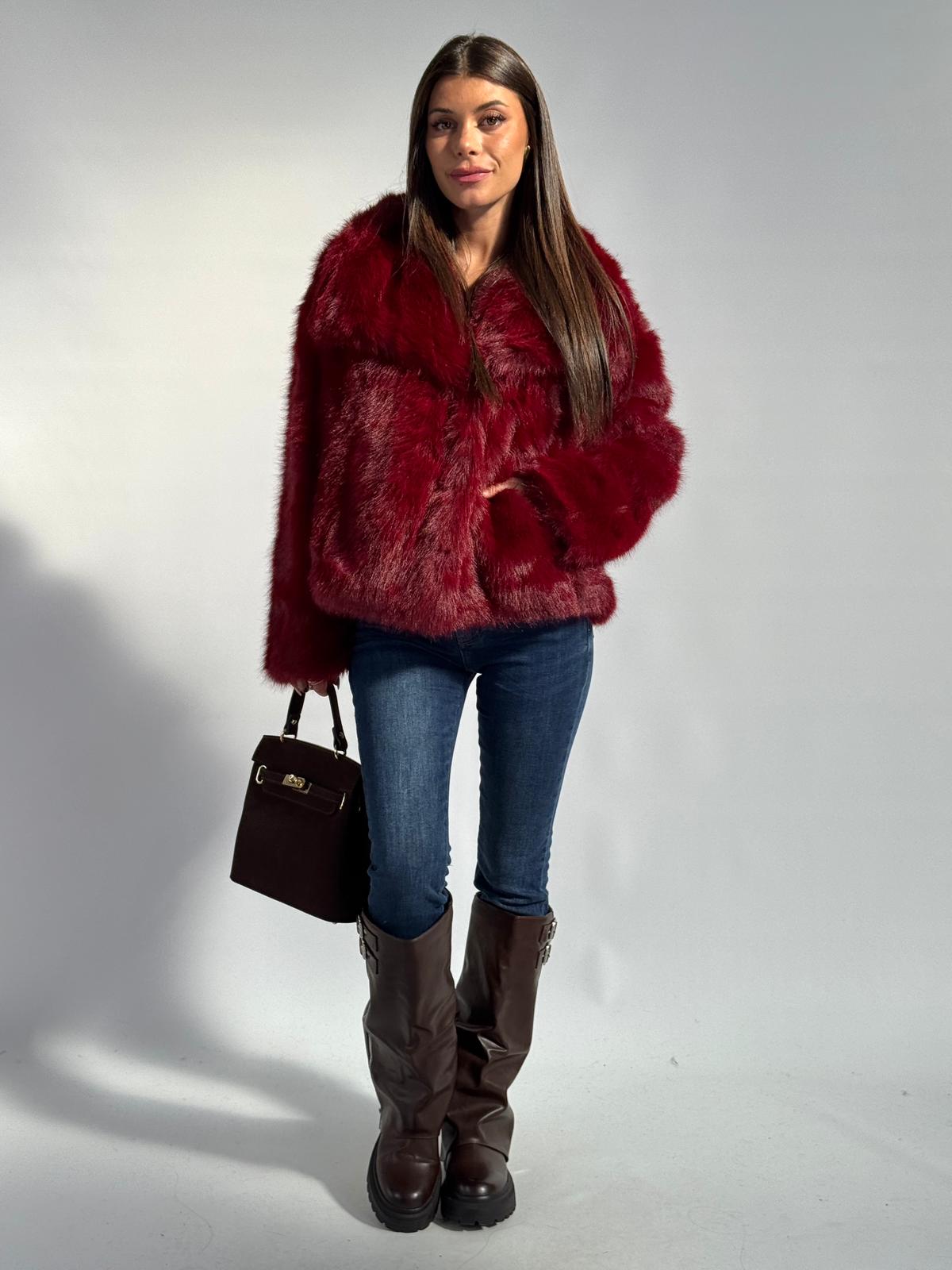 Pelliccia Gemma bordeaux