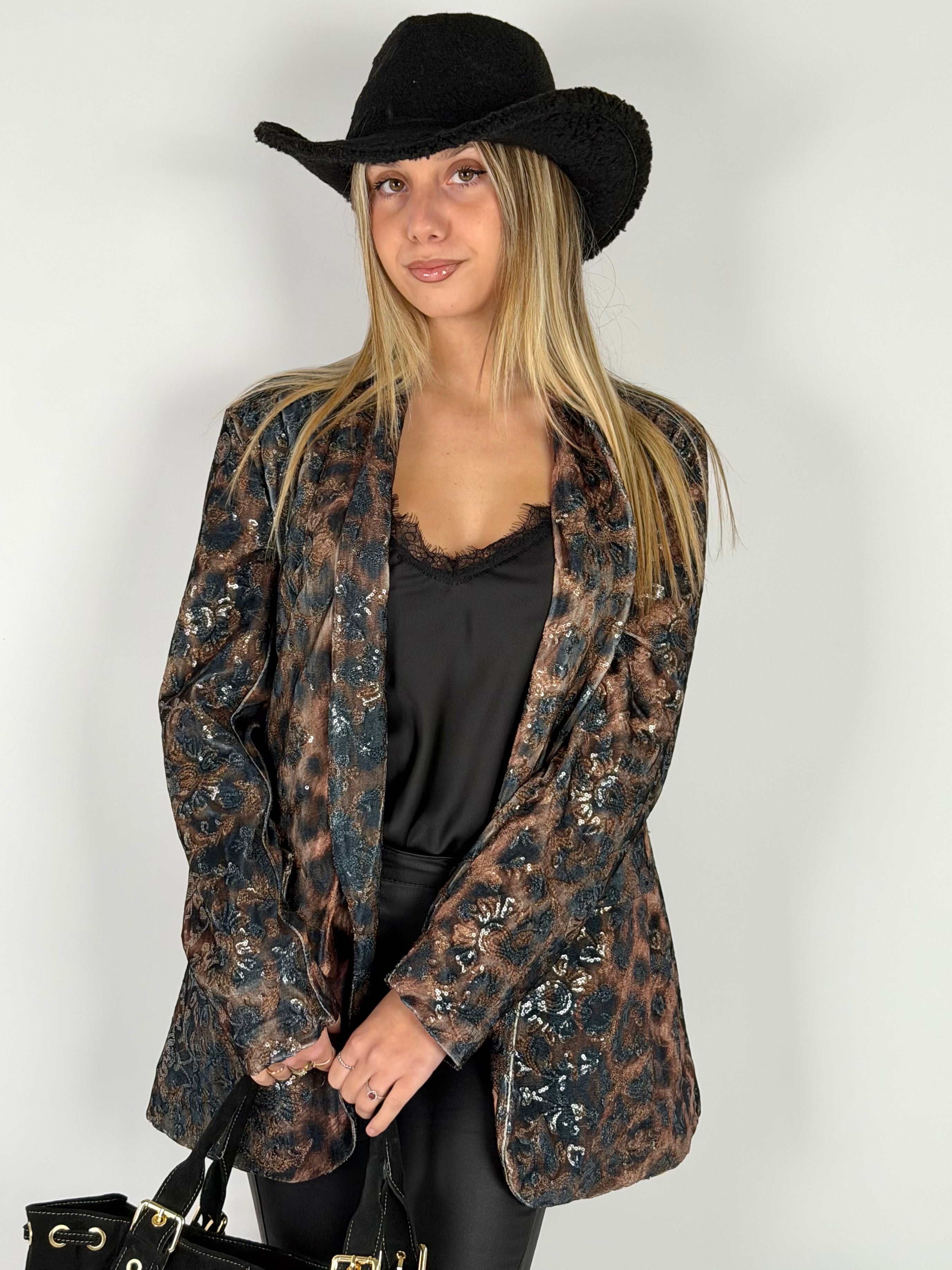 Giacca Cross leopardata