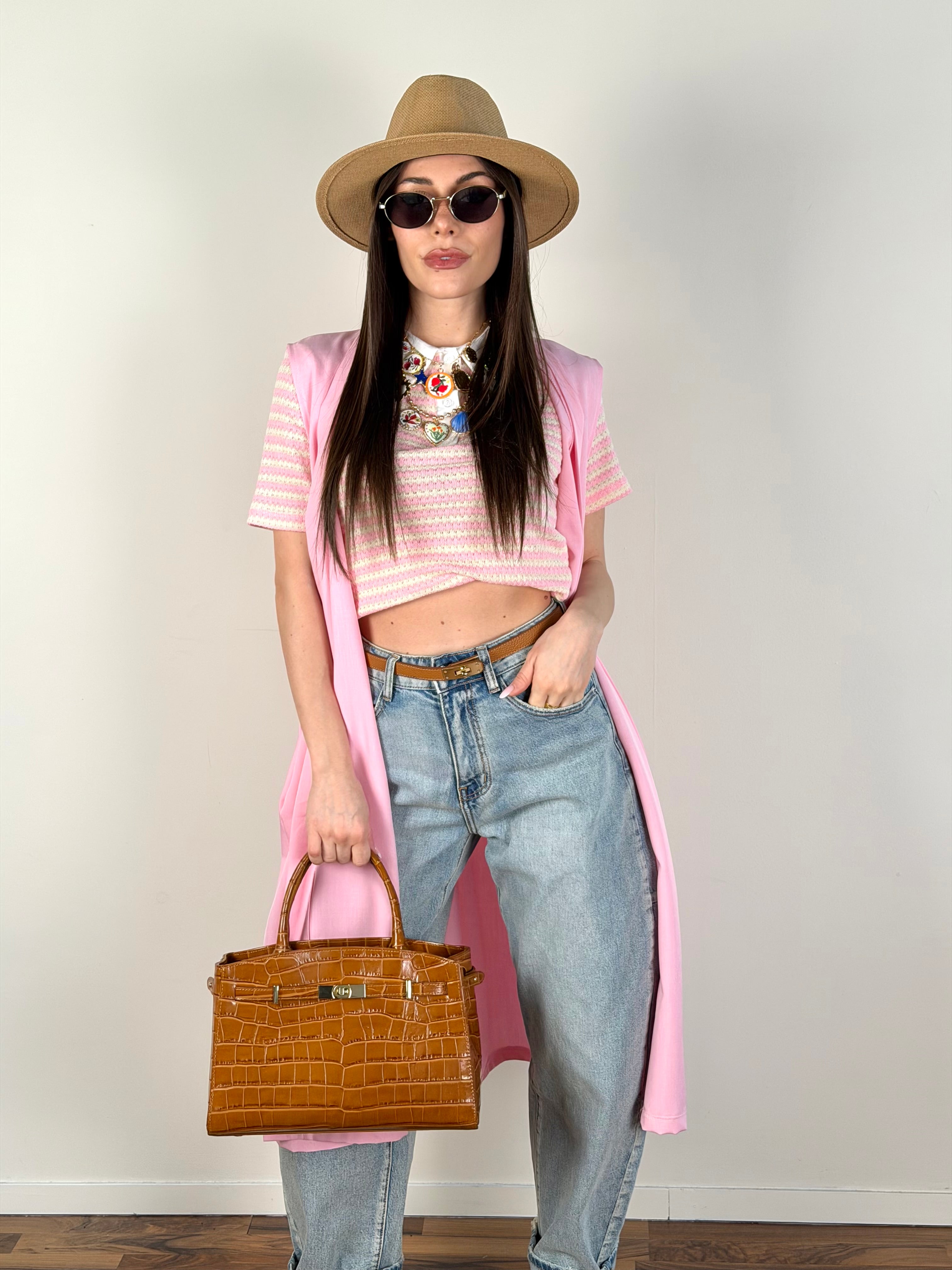 Cardigan Palermo rosa