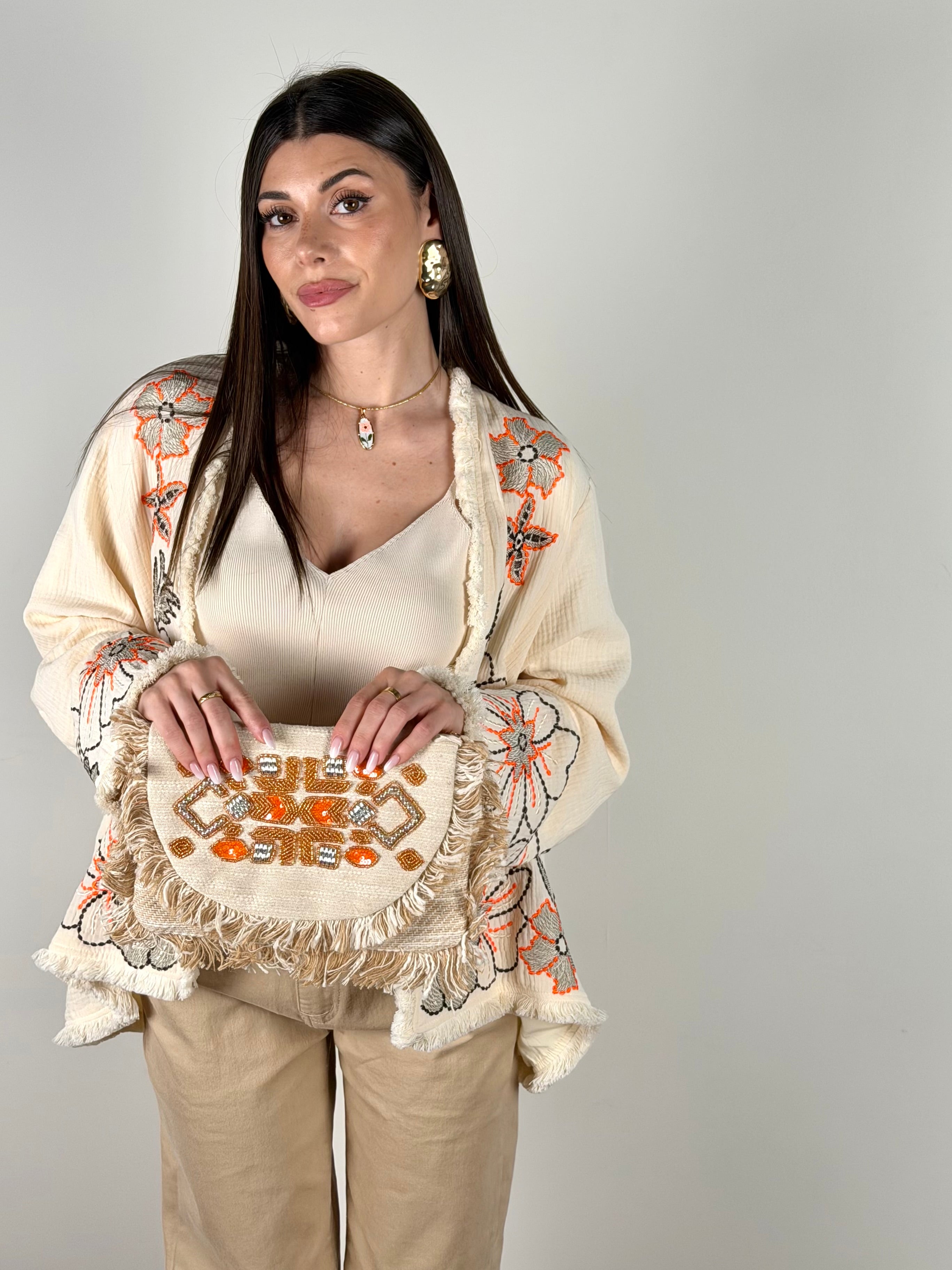 Cardigan Cassiopea arancione