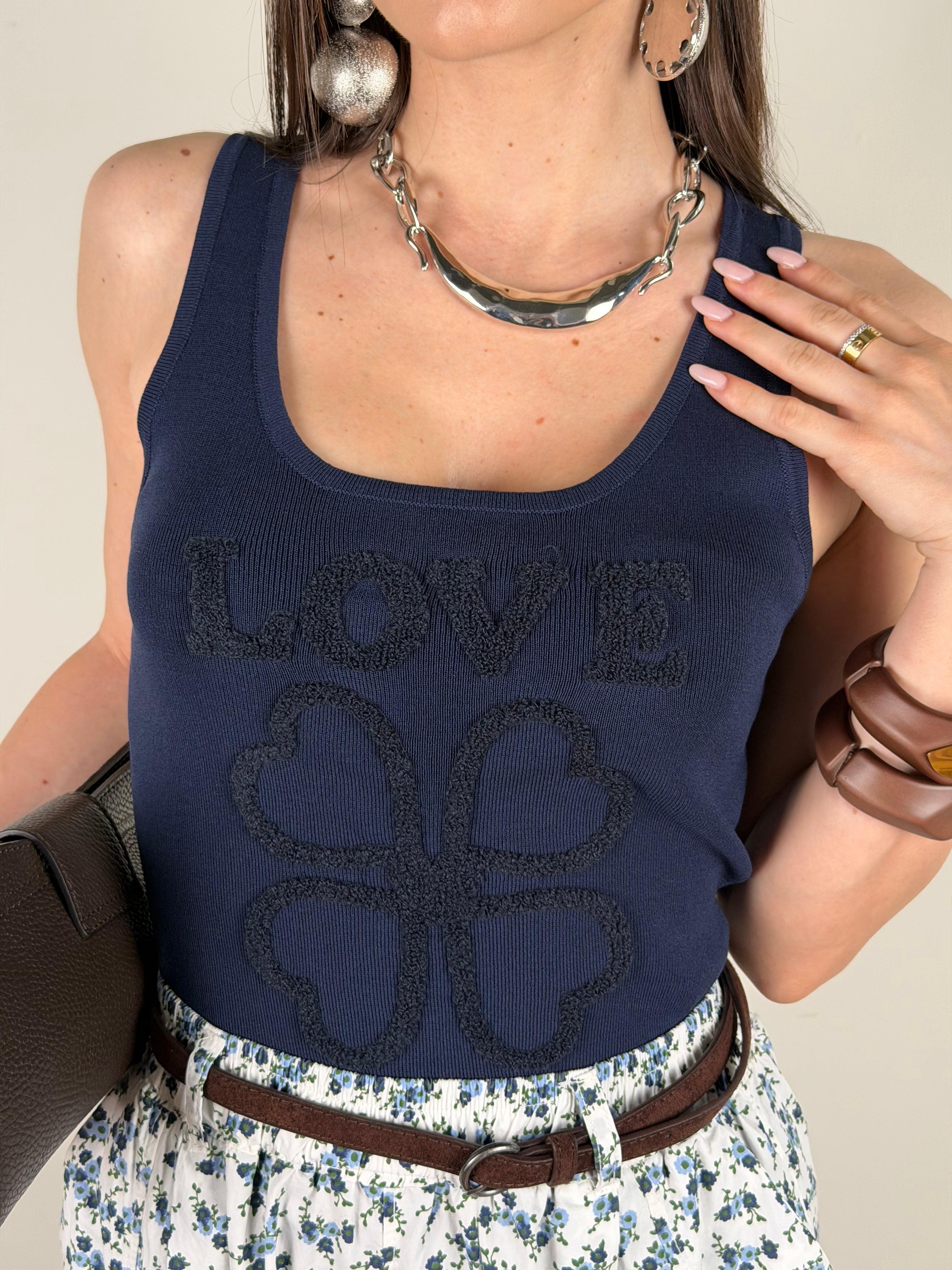 Top Ines blu