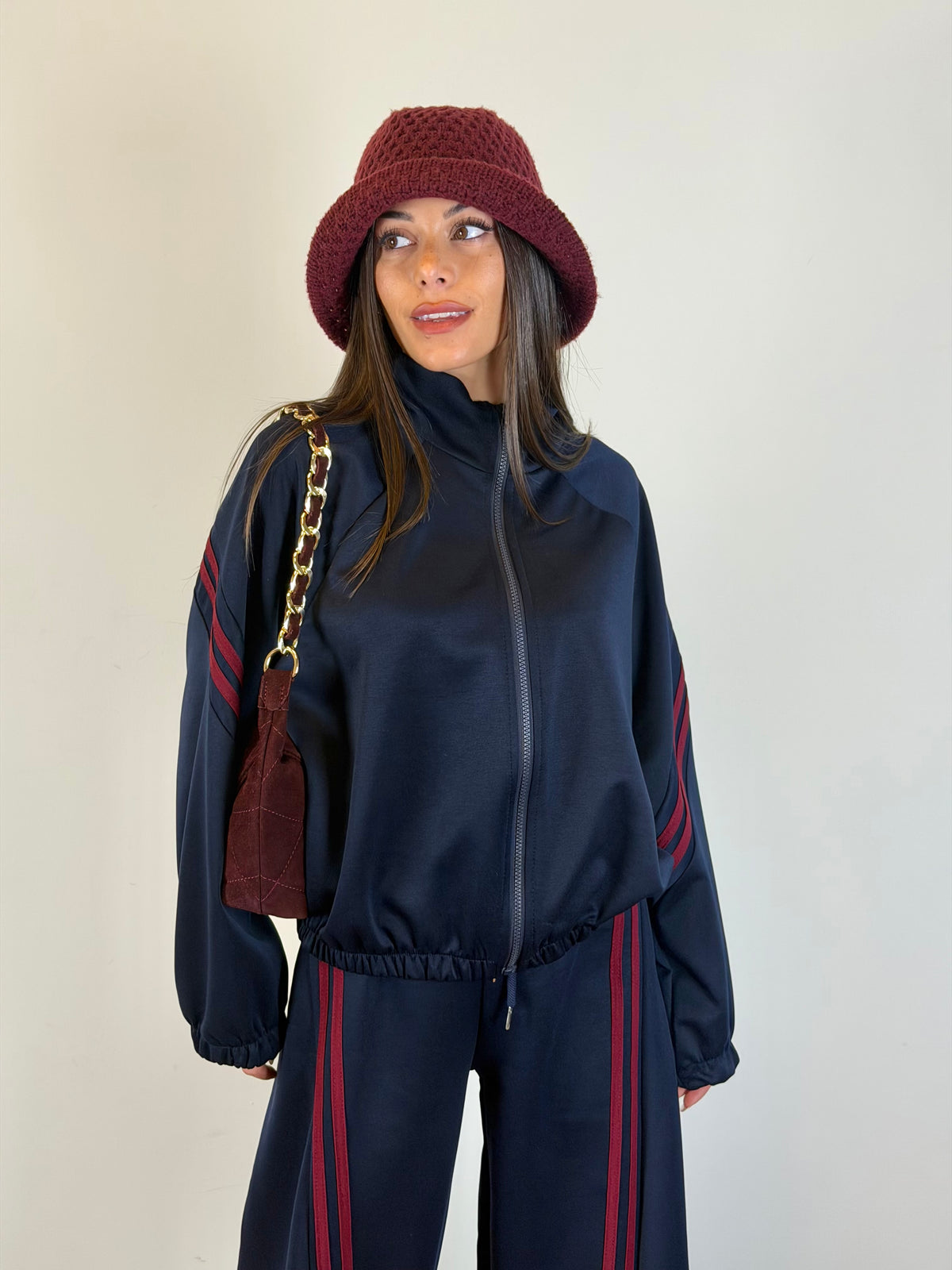 Felpa tuta Yasmine blu