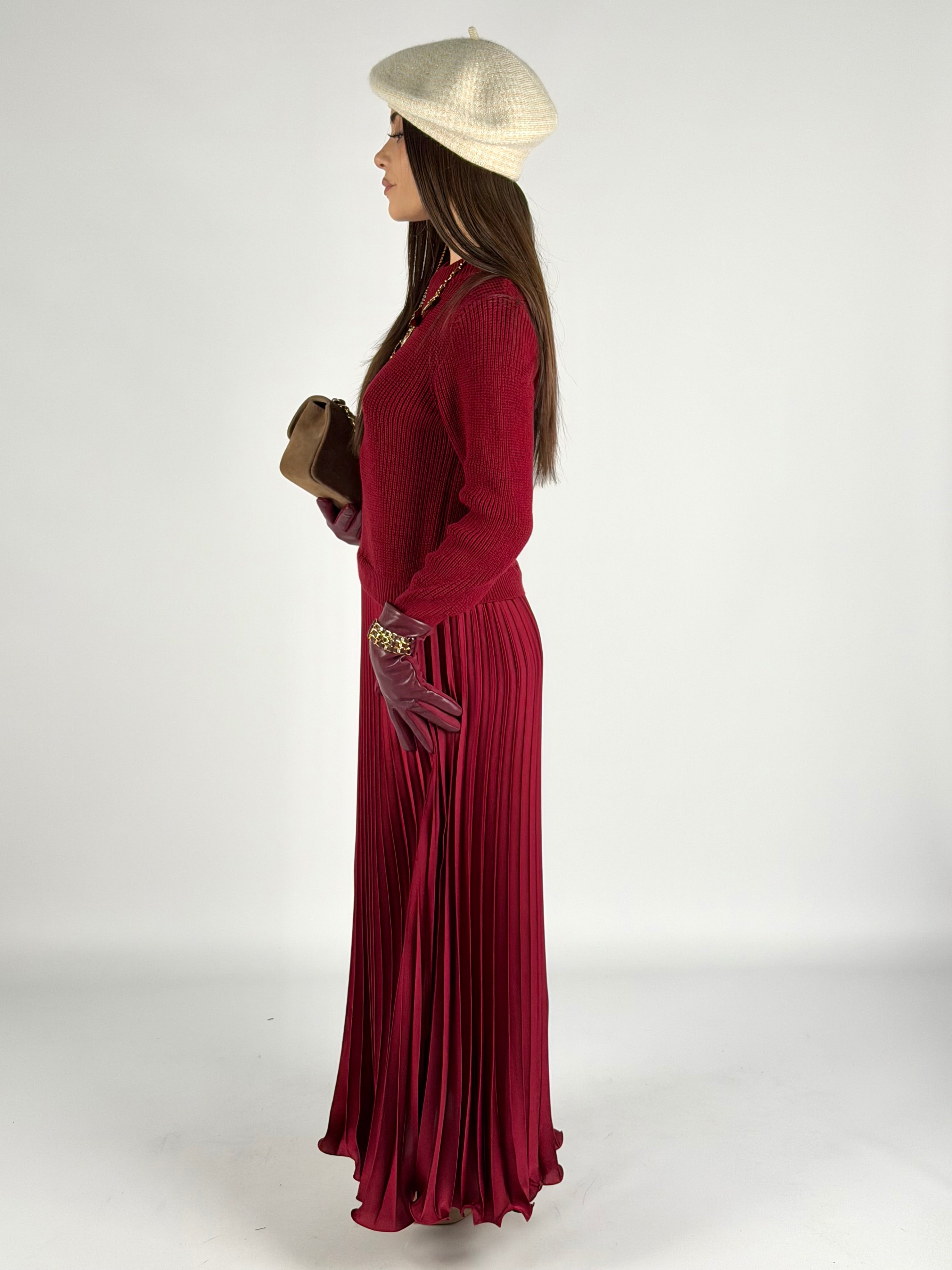 Abito Marisol bordeaux