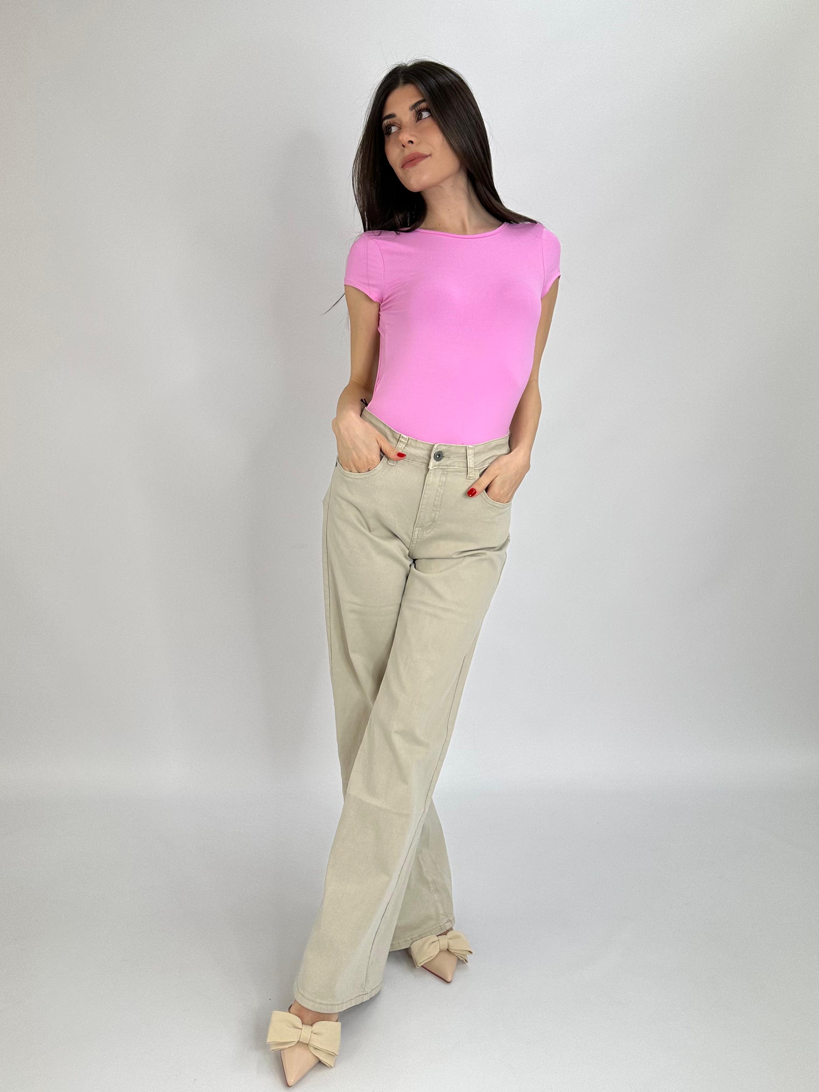 Jeans ofelia palazzo beige
