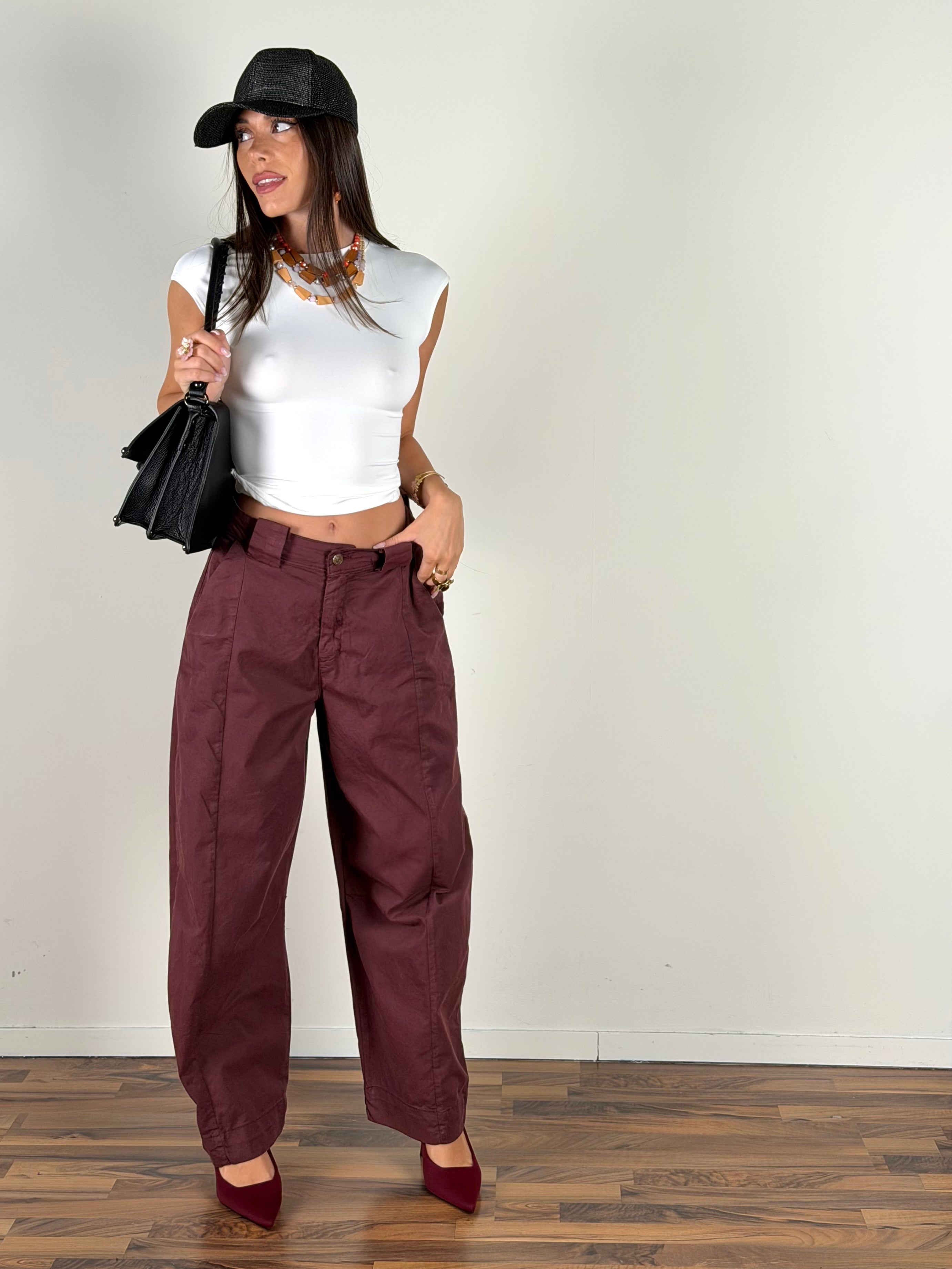 Jeans Josephine bordeaux