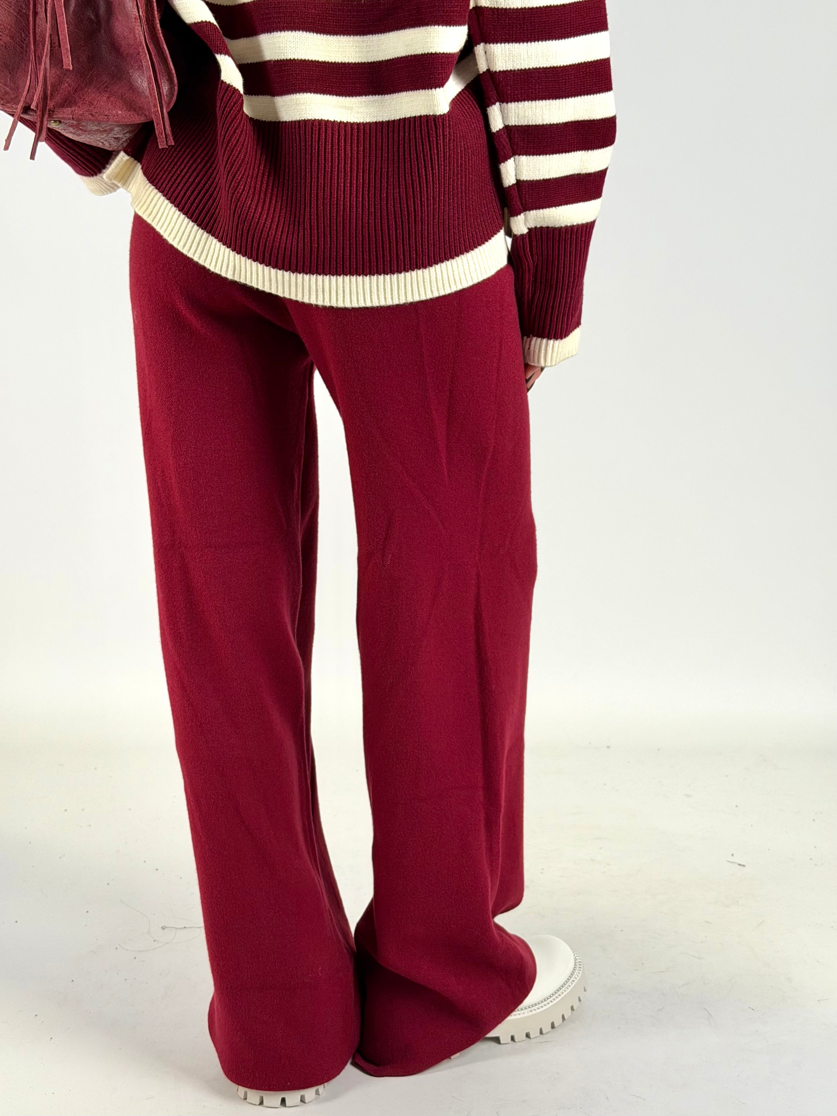 Pantalone Sheila bordeaux