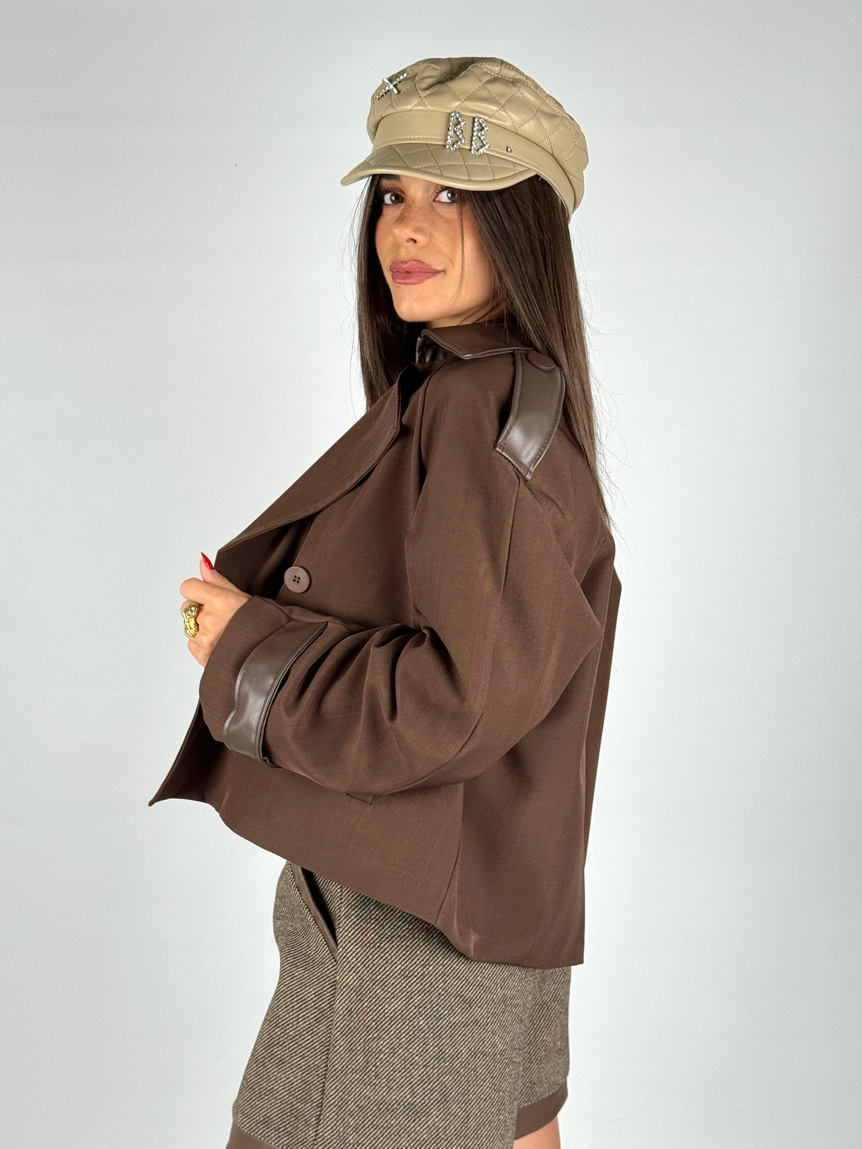 Trench corto Amelia moro