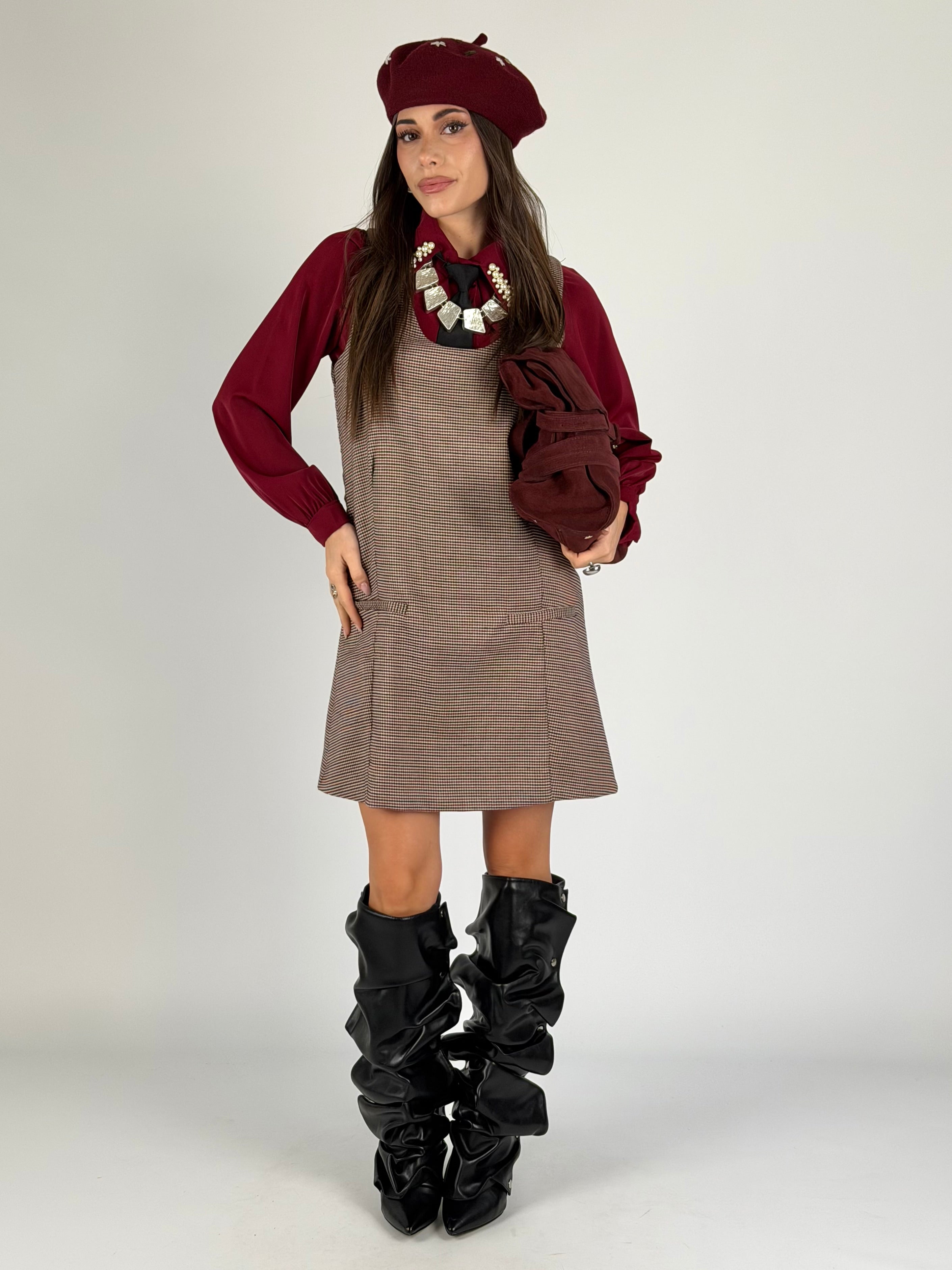 Abito madame bordeaux