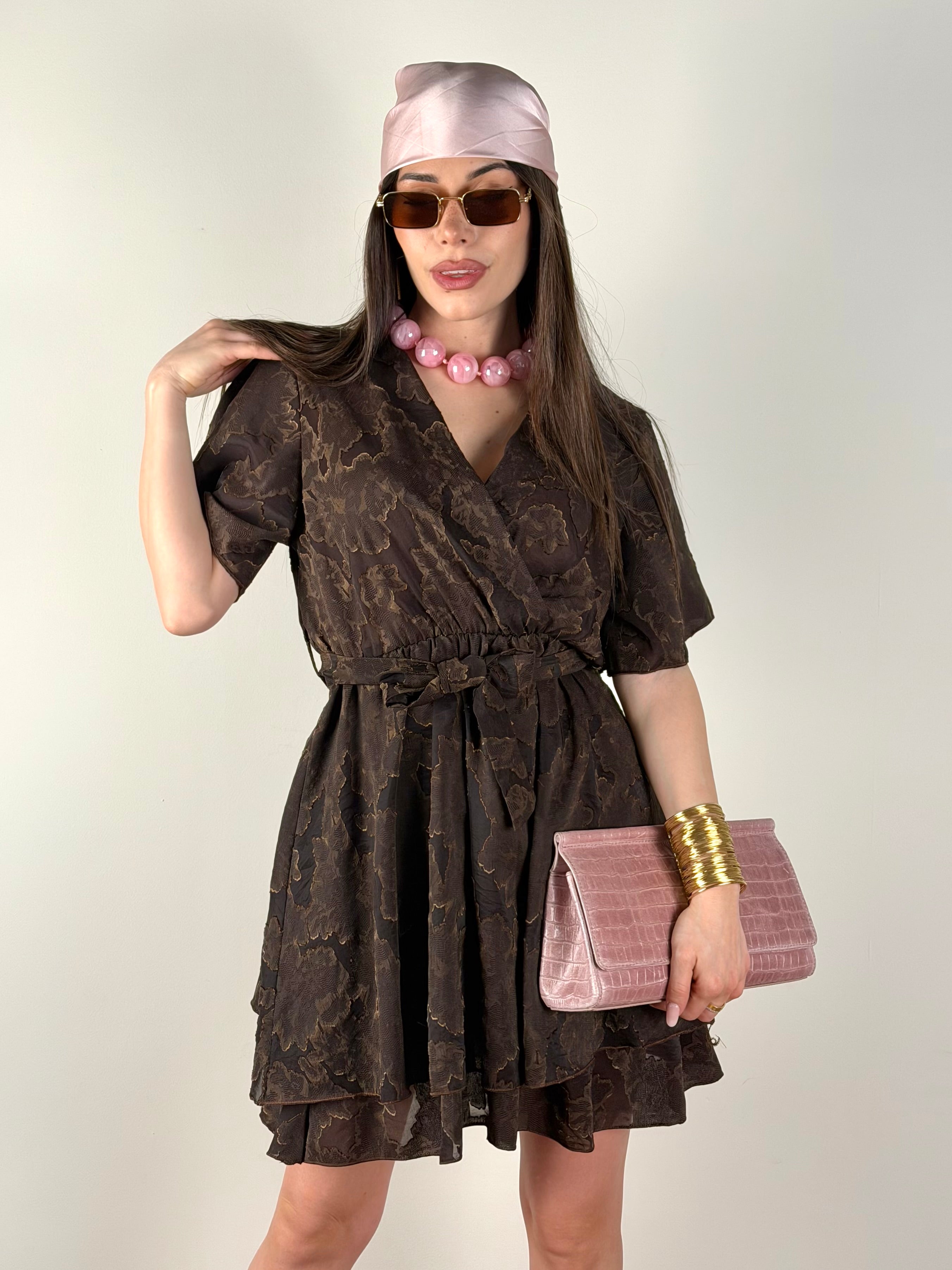 Abito Boho marrone