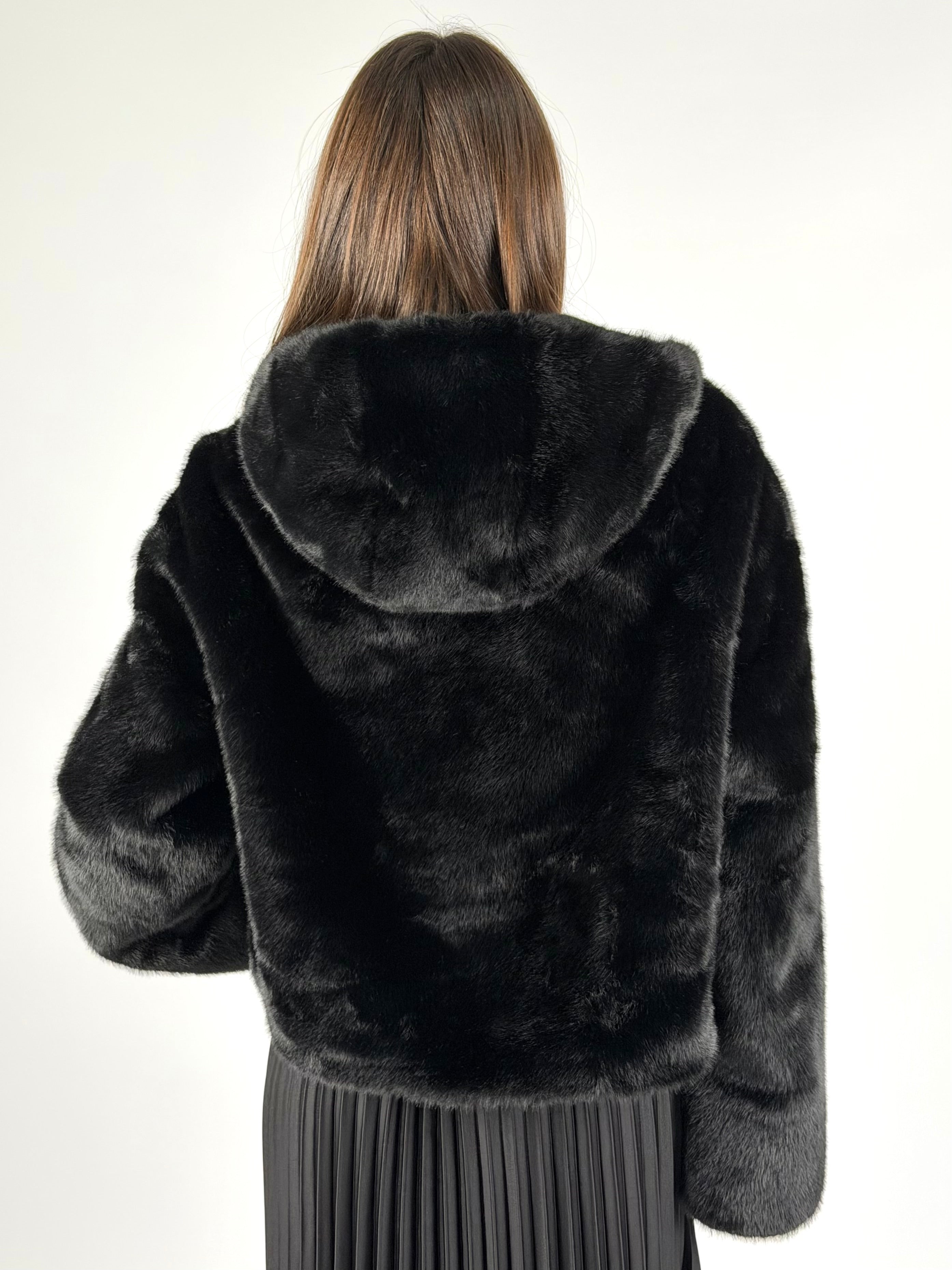 Pelliccia Marisol nero