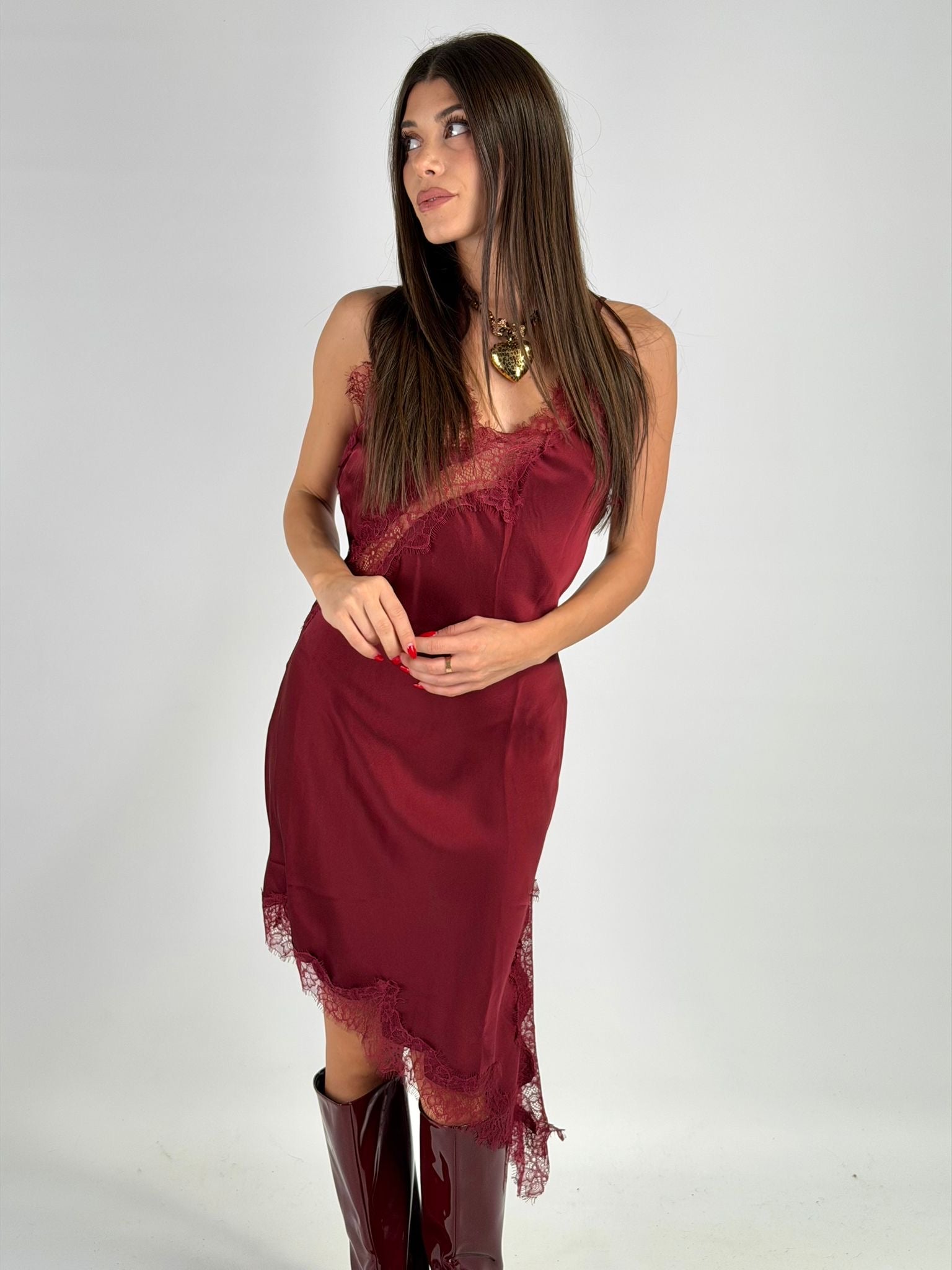 Abito NAOMI bordeuax Napoli