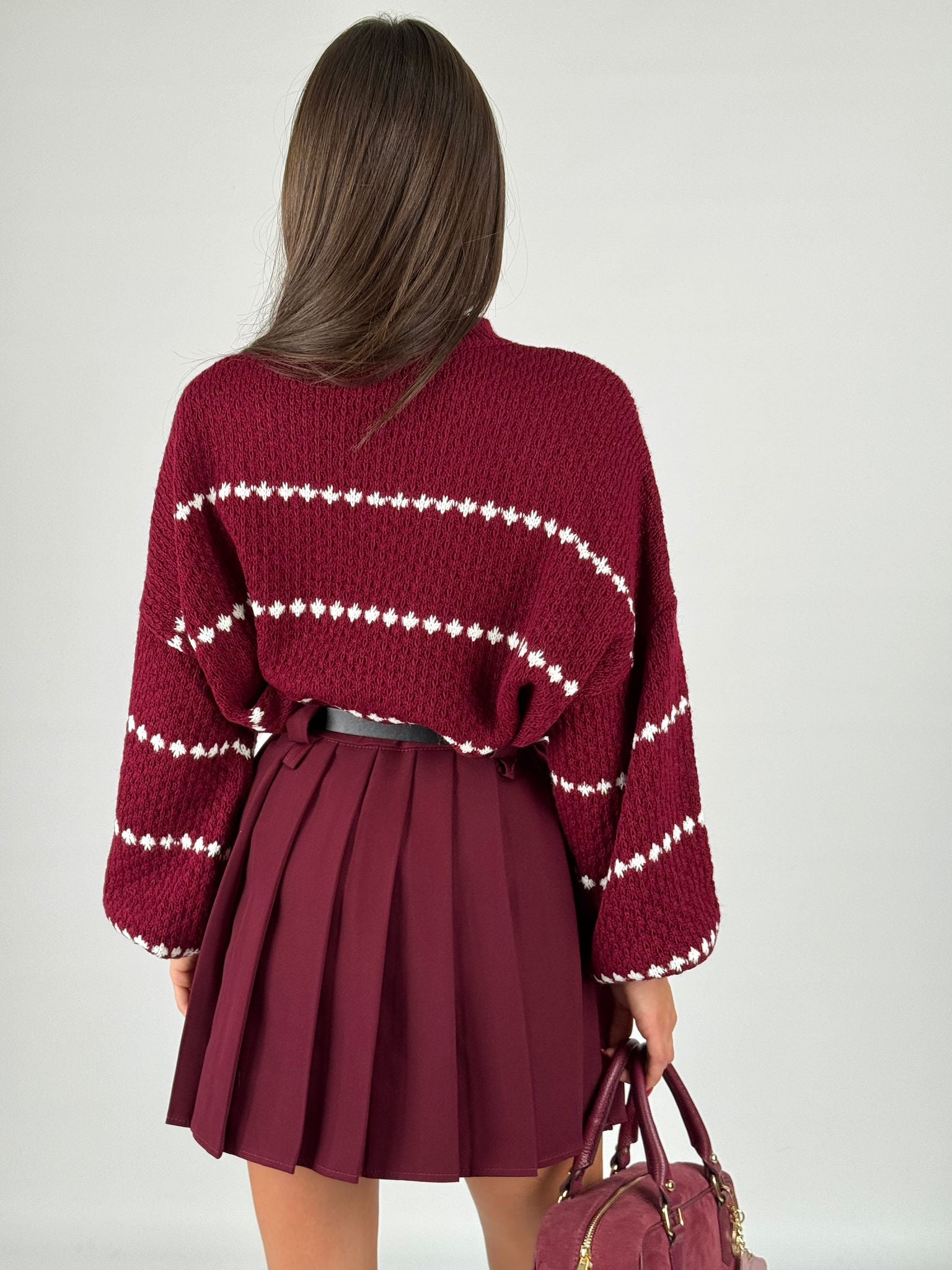 Maglia Ellie bordeaux