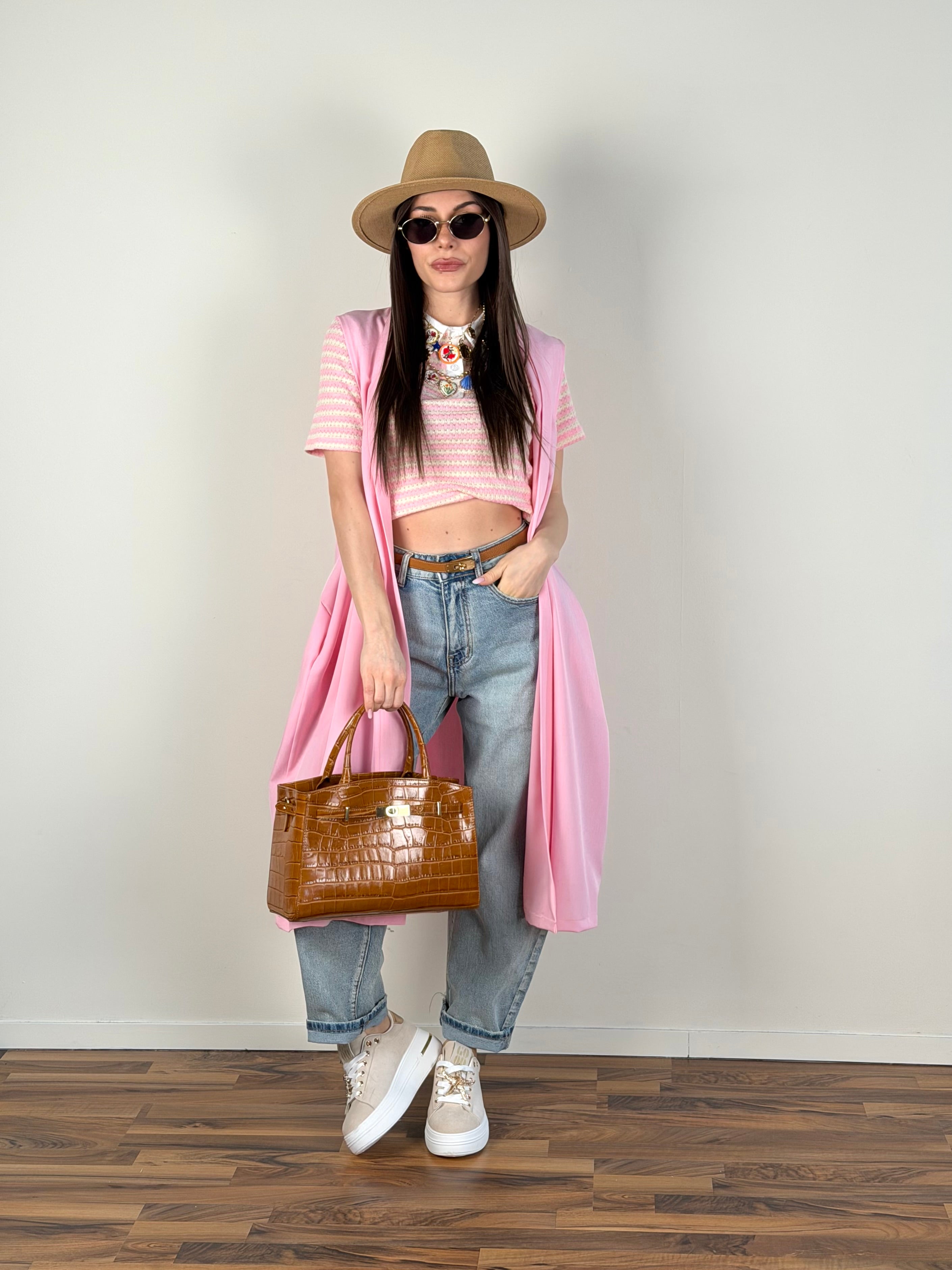 Cardigan Palermo rosa