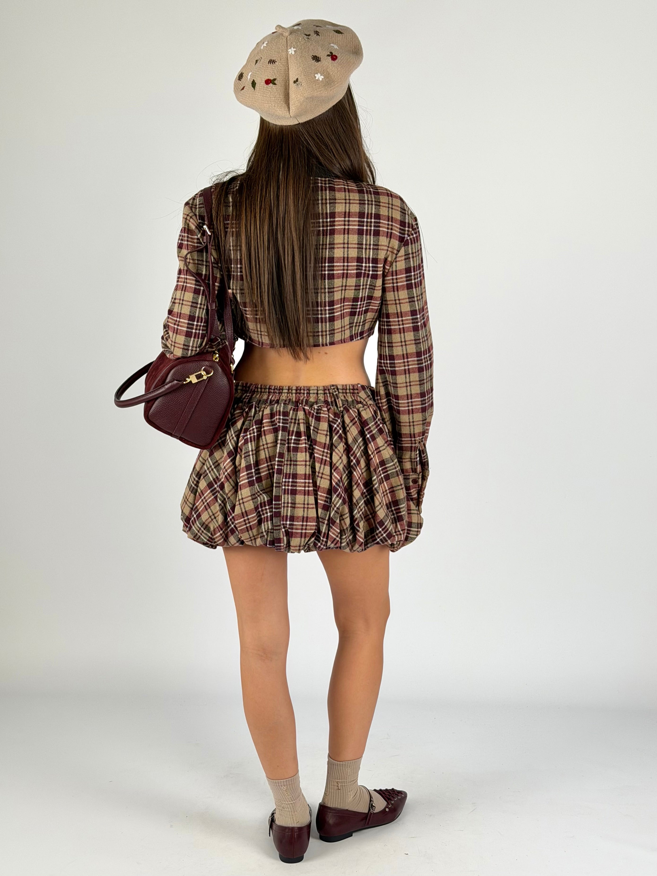 Gonna completo Celine bordeaux